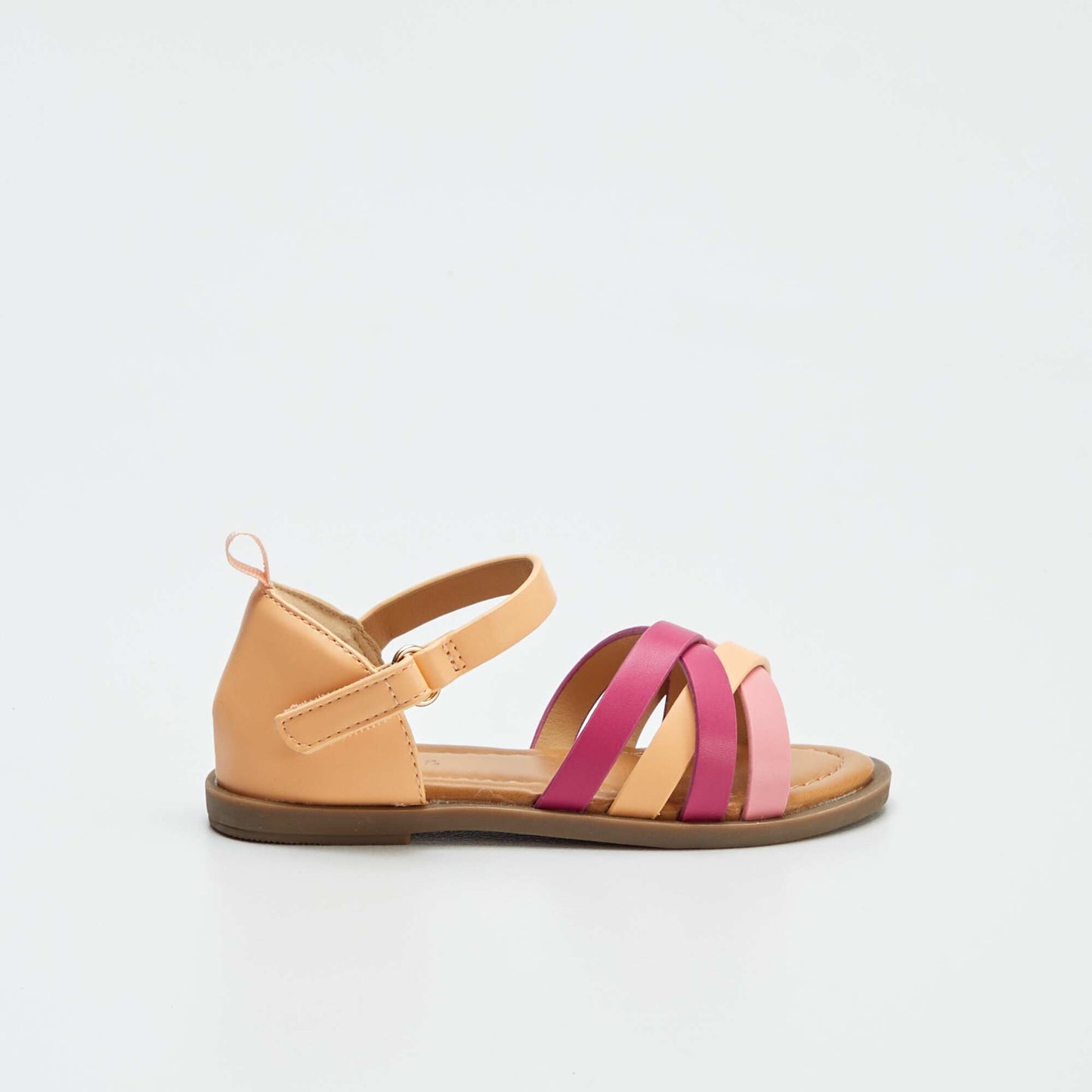 Shimmery strappy sandals PINK