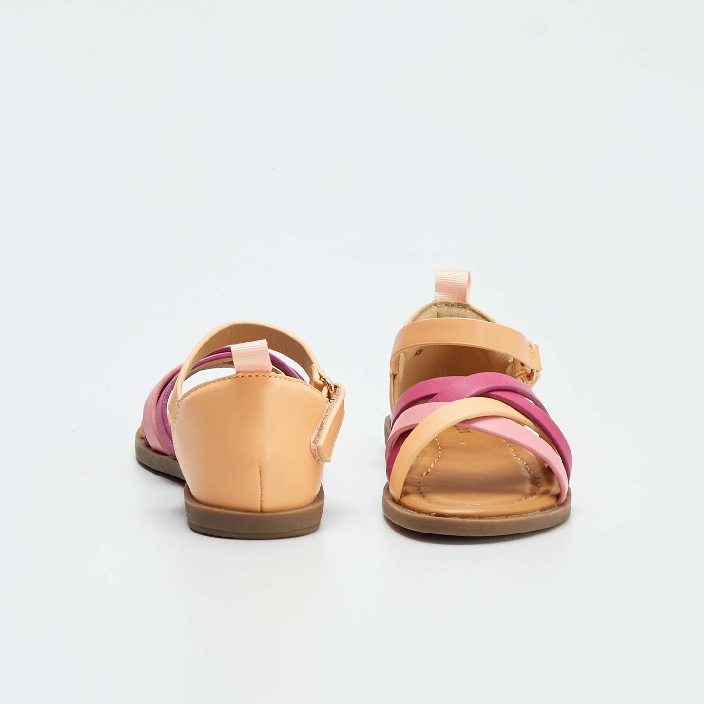 Shimmery strappy sandals PINK