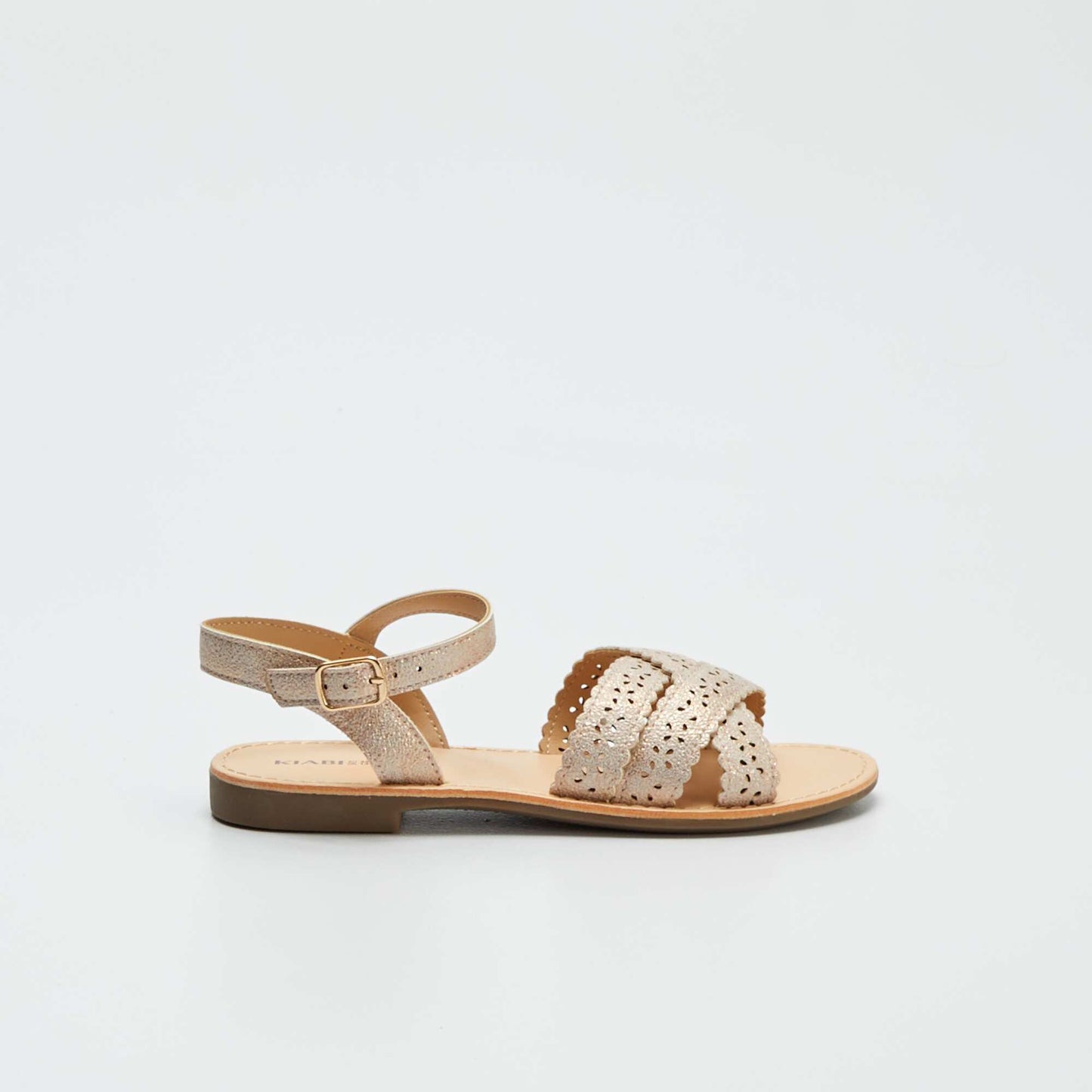 Sandals with openwork straps PINK