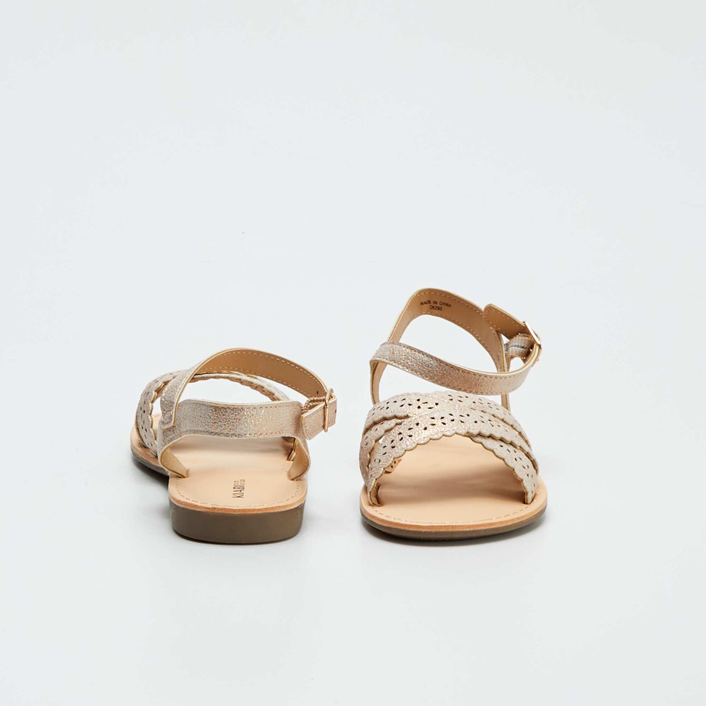 Sandals with openwork straps PINK