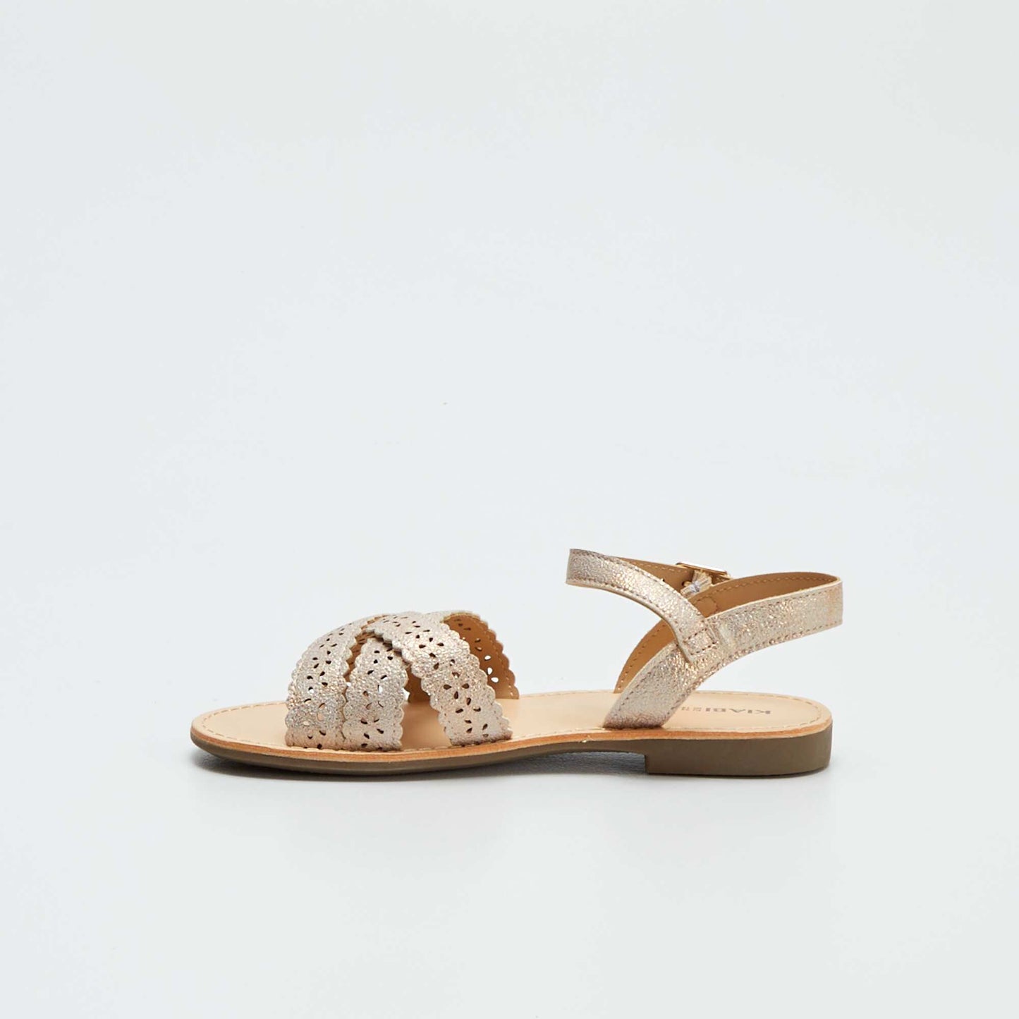 Sandals with openwork straps PINK