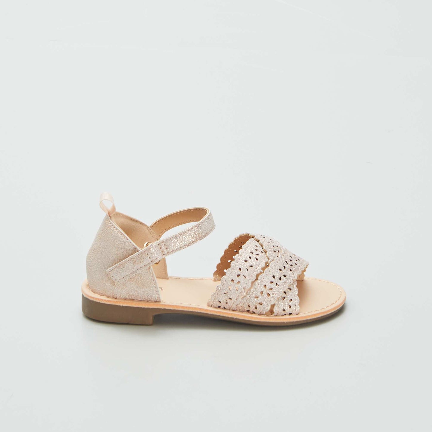 Sandals with openwork straps PINK