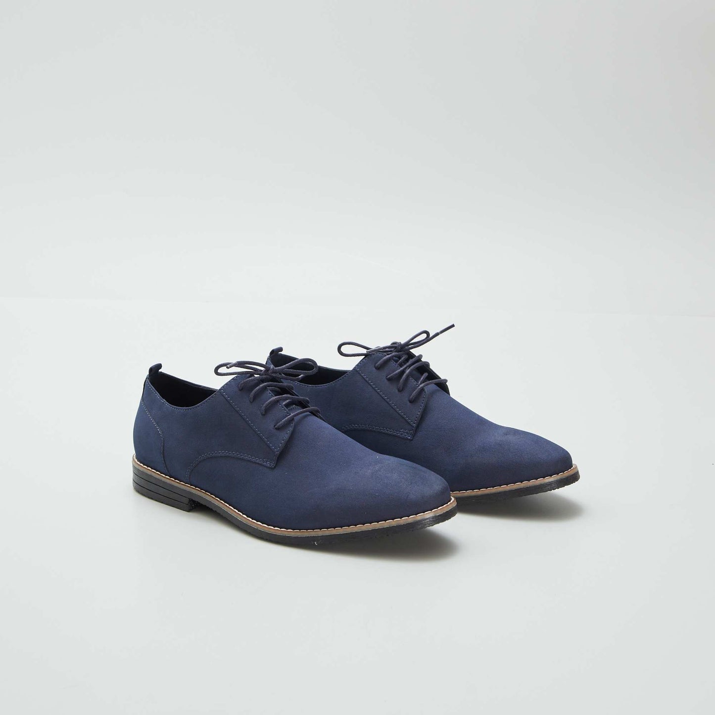 Faux suede dress shoes BLUE