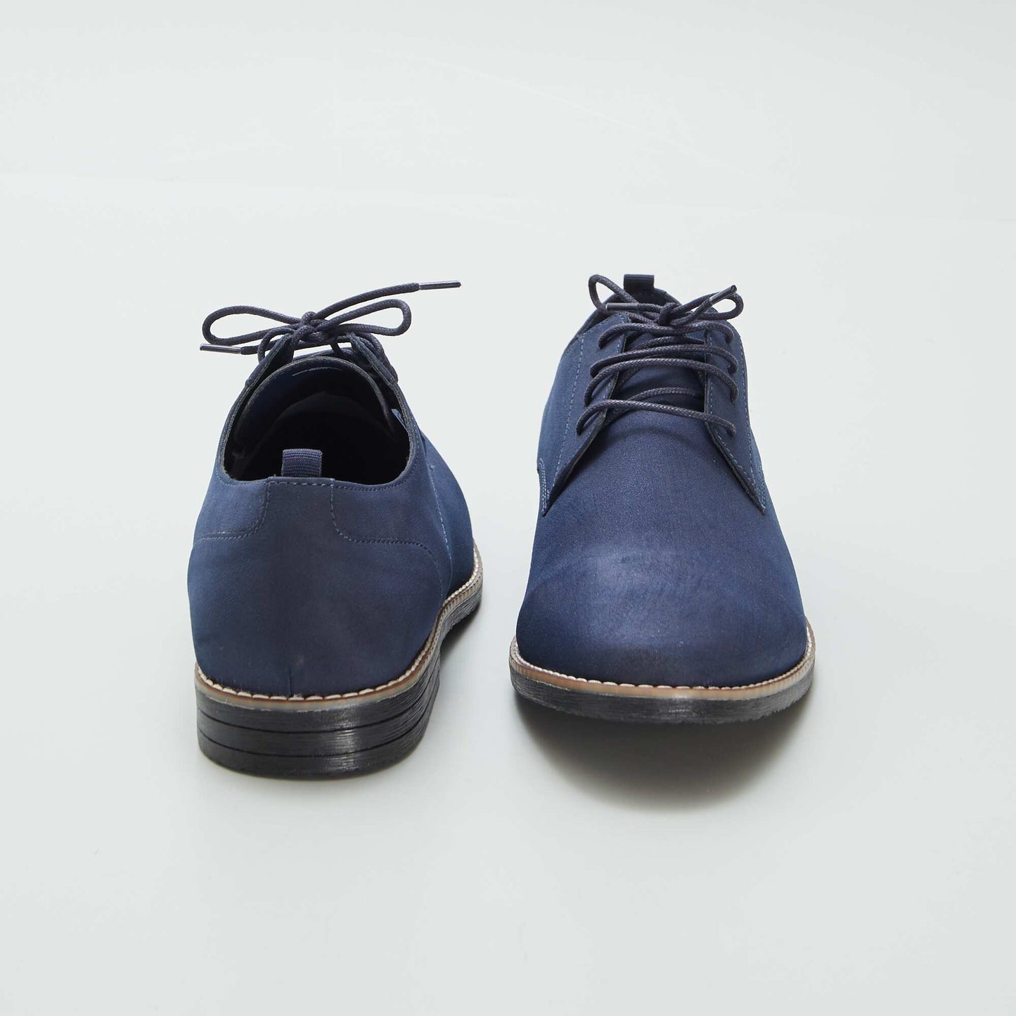 Faux suede dress shoes BLUE