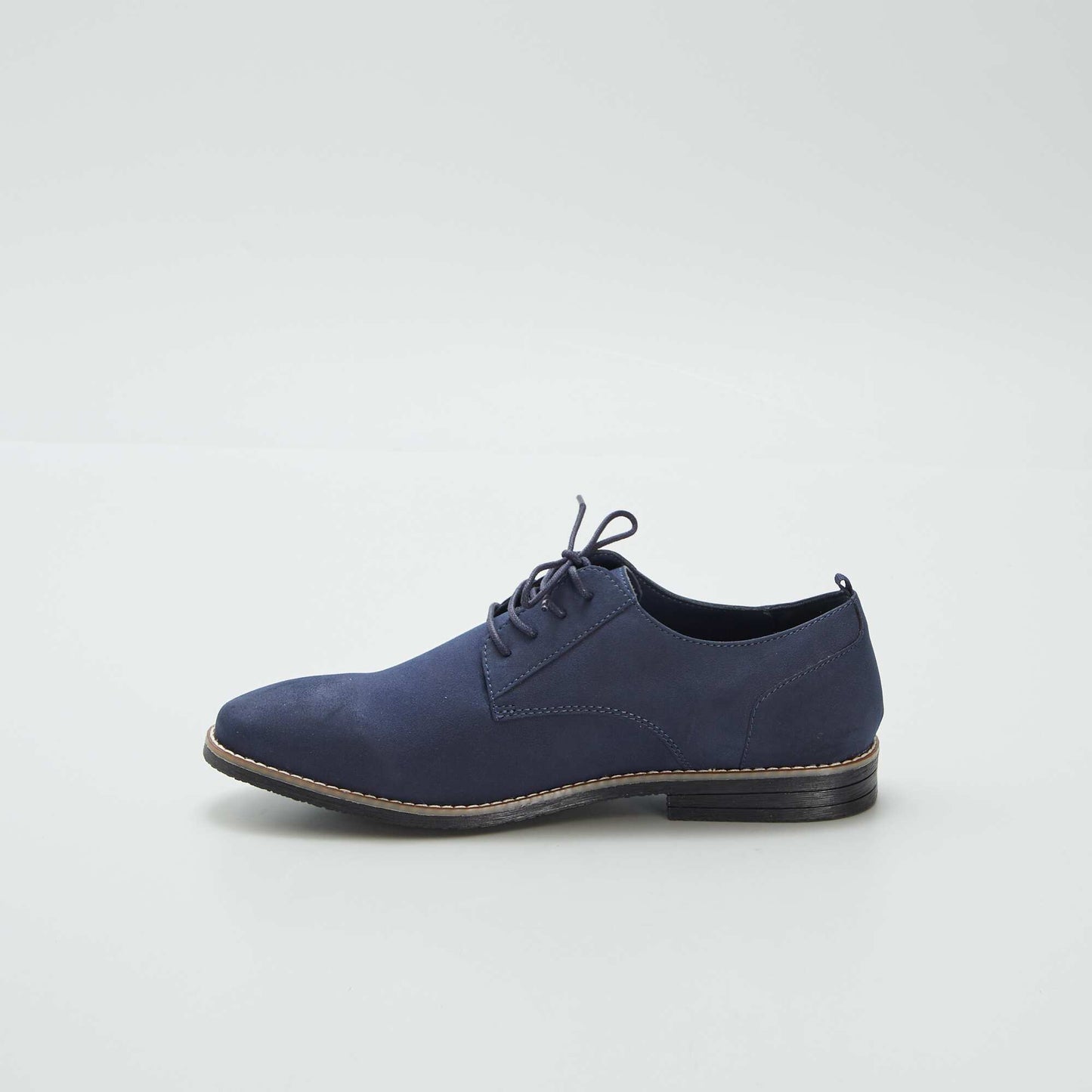 Faux suede dress shoes BLUE