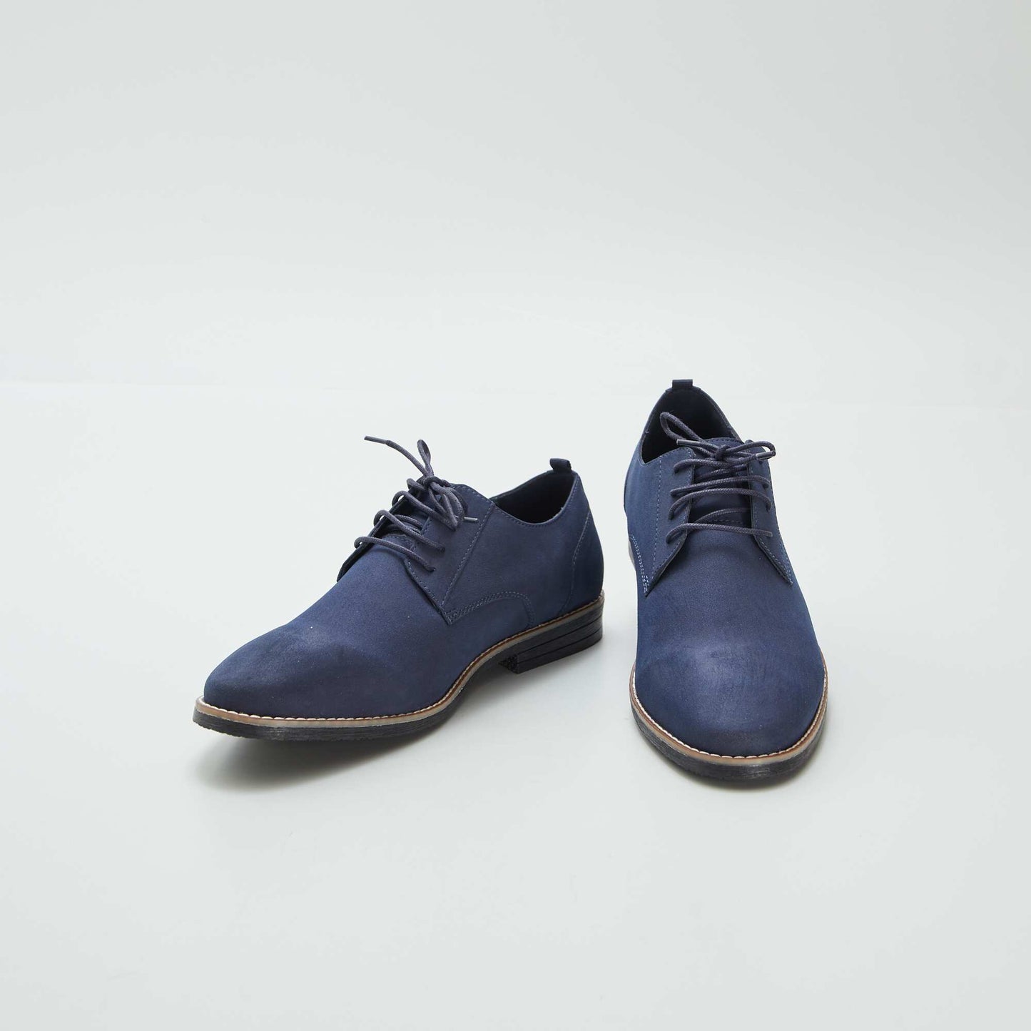 Faux suede dress shoes BLUE