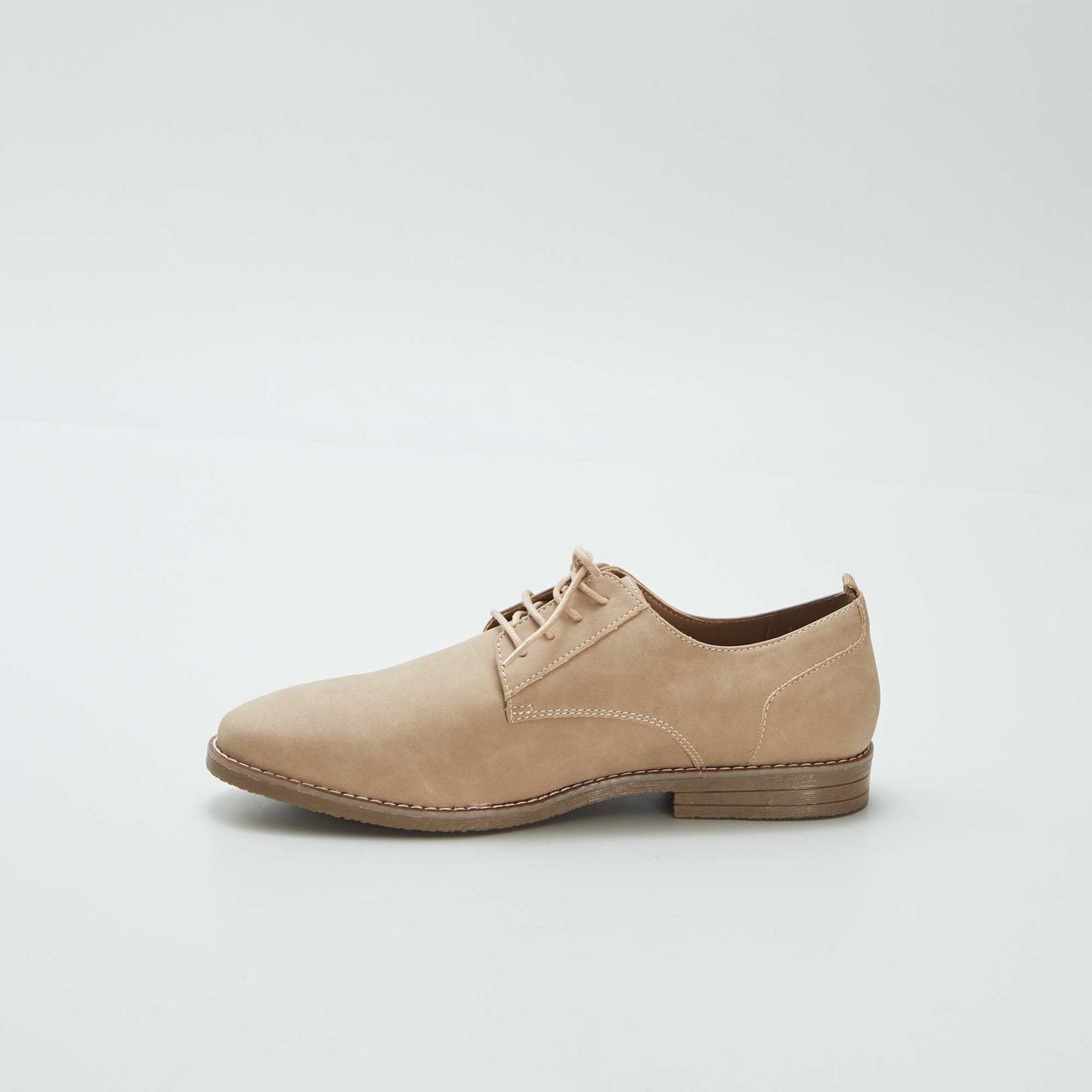 Faux suede dress shoes BEIGE