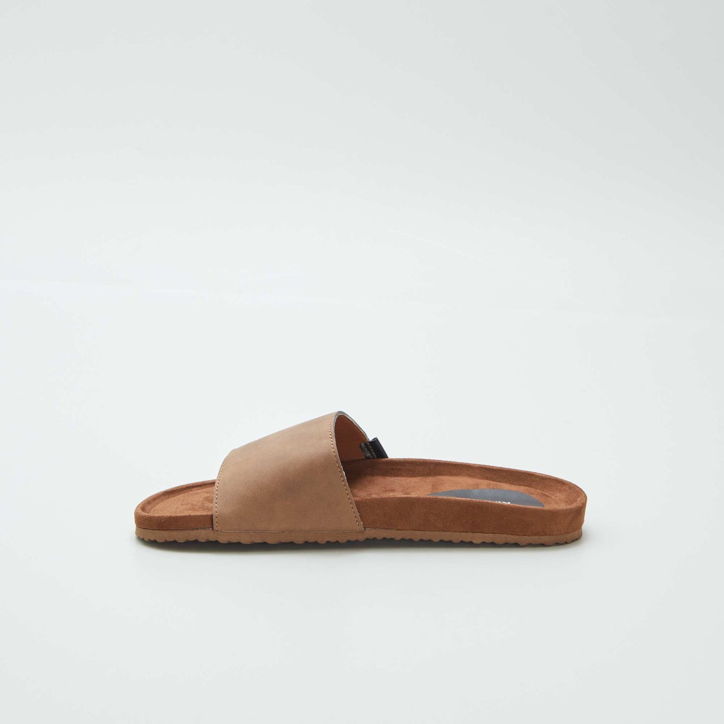 Dual-material sliders BROWN