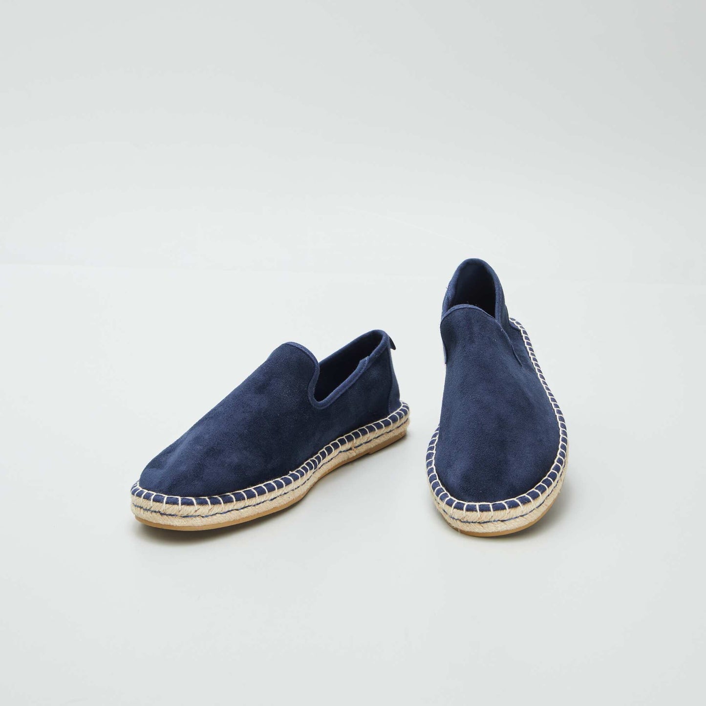 Faux suede espadrilles BLUE