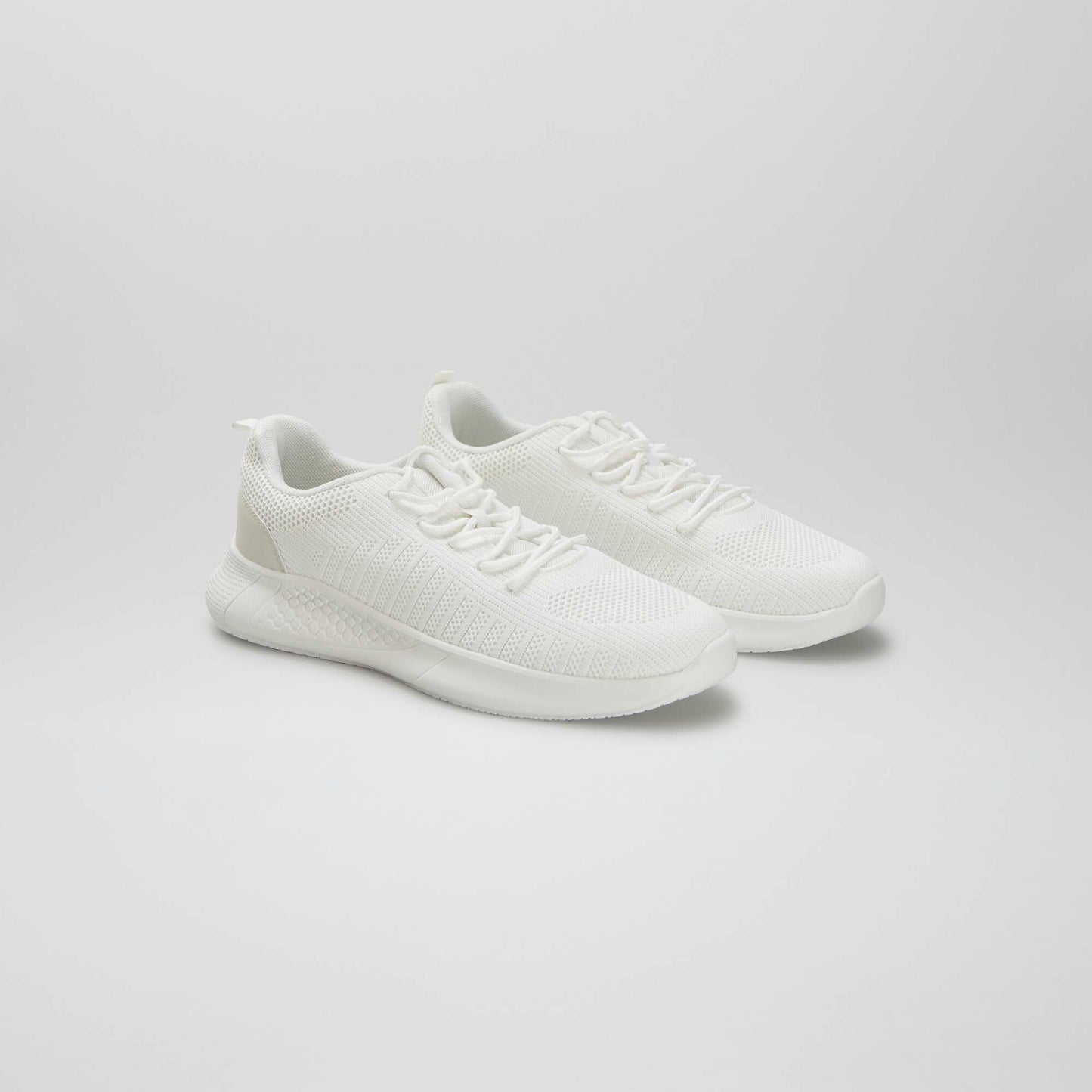 Mesh sports trainers WHITE