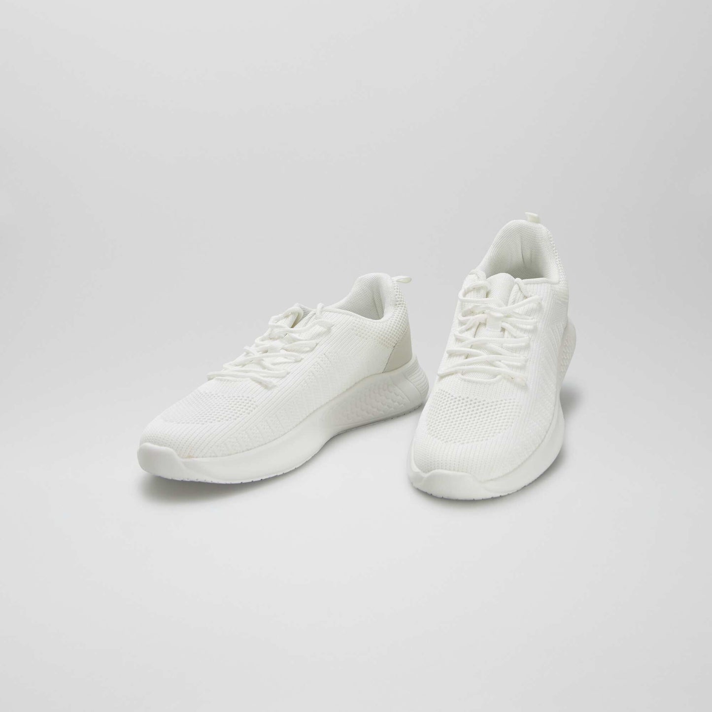 Mesh sports trainers WHITE