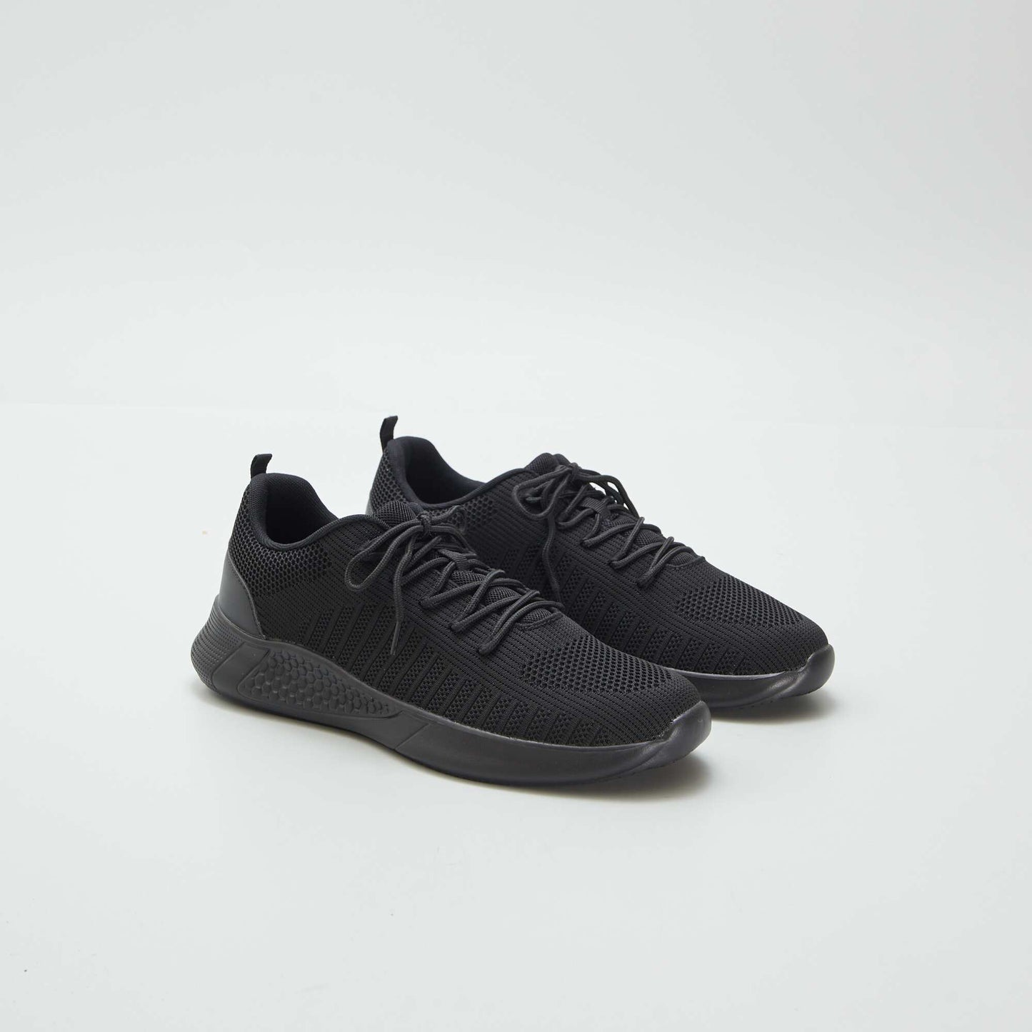 Mesh sports trainers BLACK