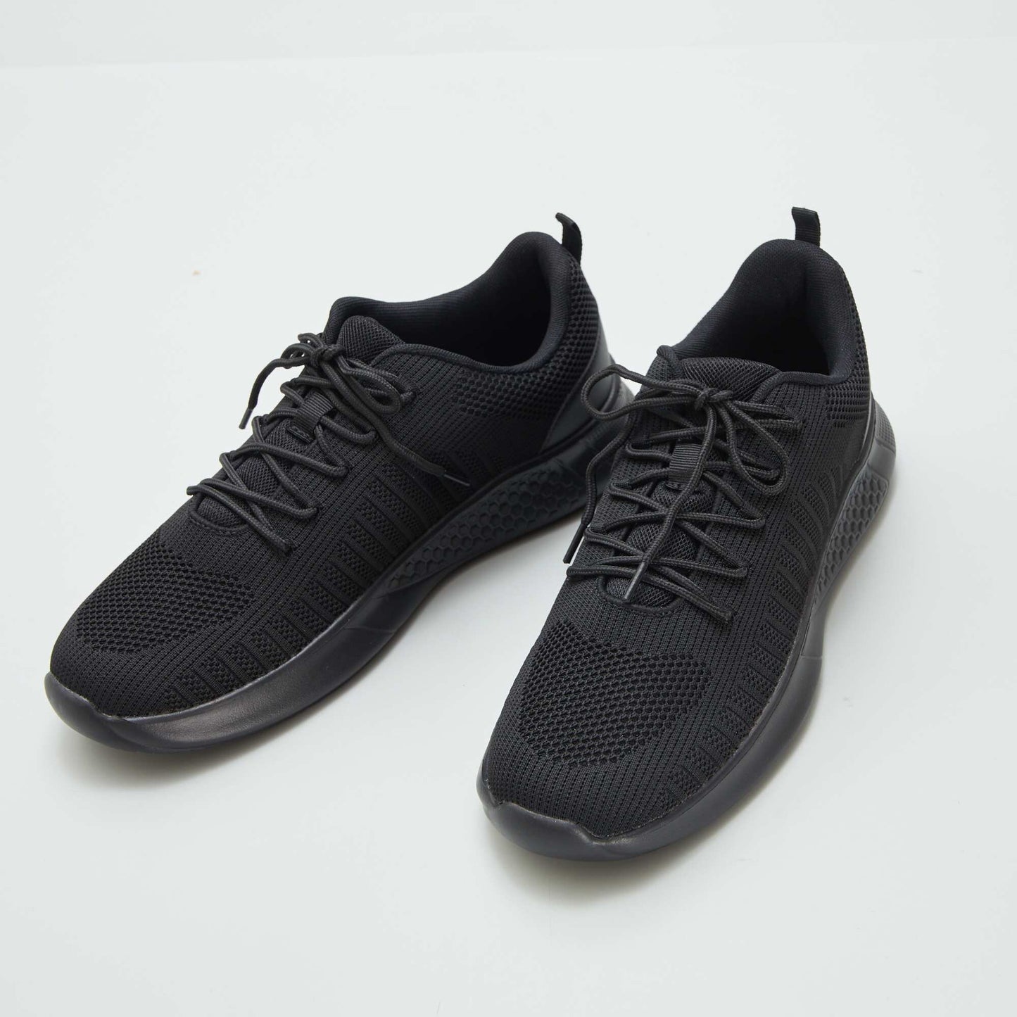 Mesh sports trainers BLACK