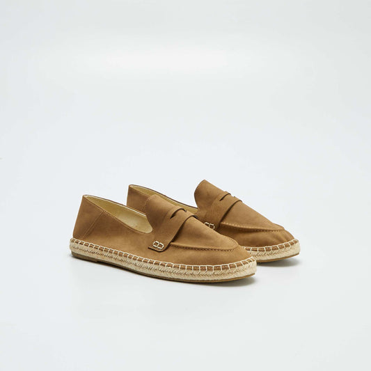 Loafer-style espadrilles BROWN