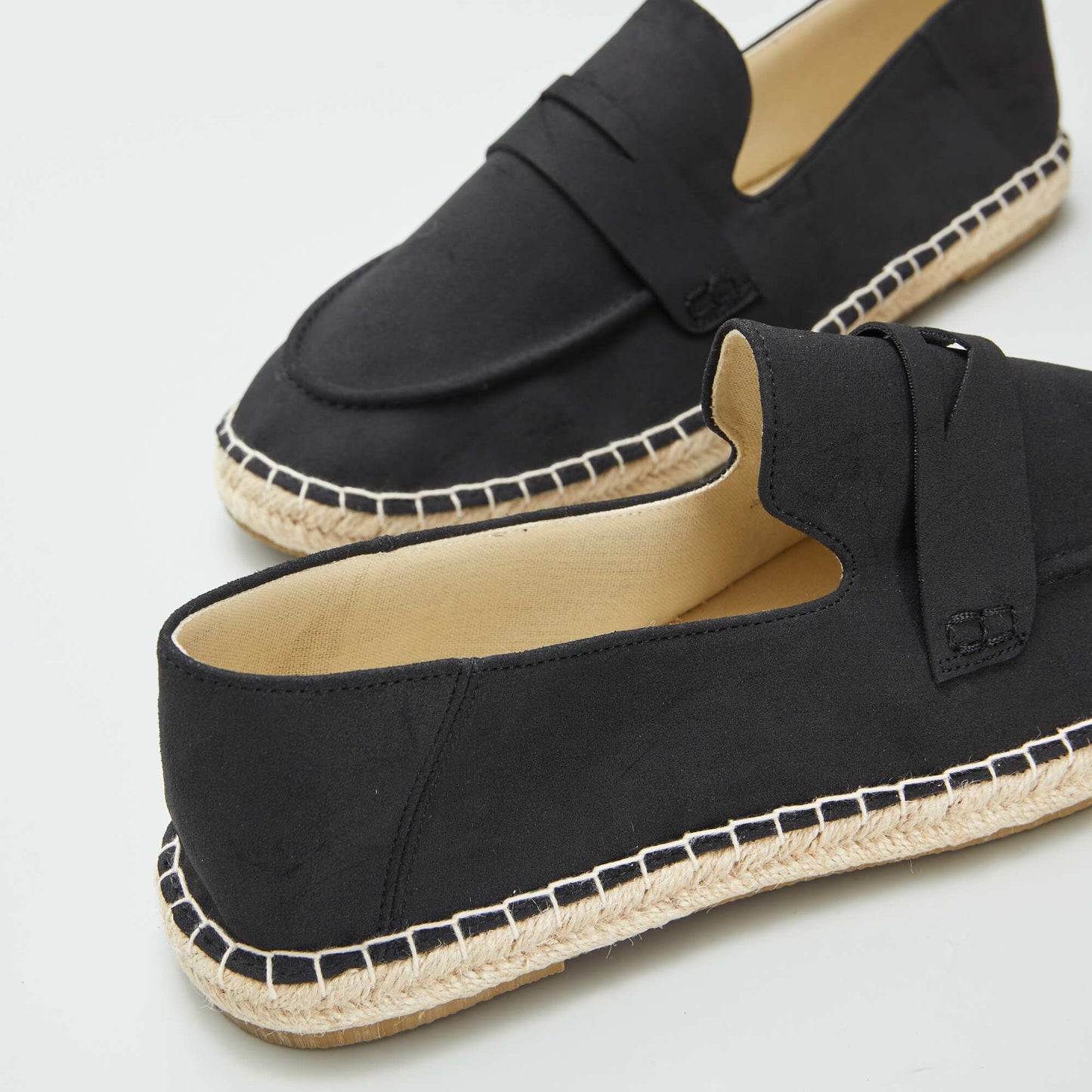 Loafer-style espadrilles BLACK