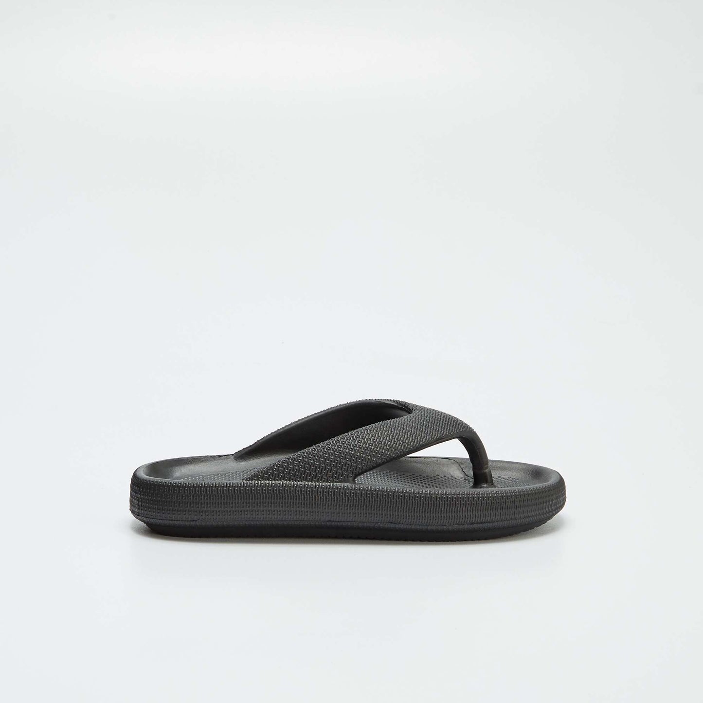 Flip flops with chunky soles BLACK