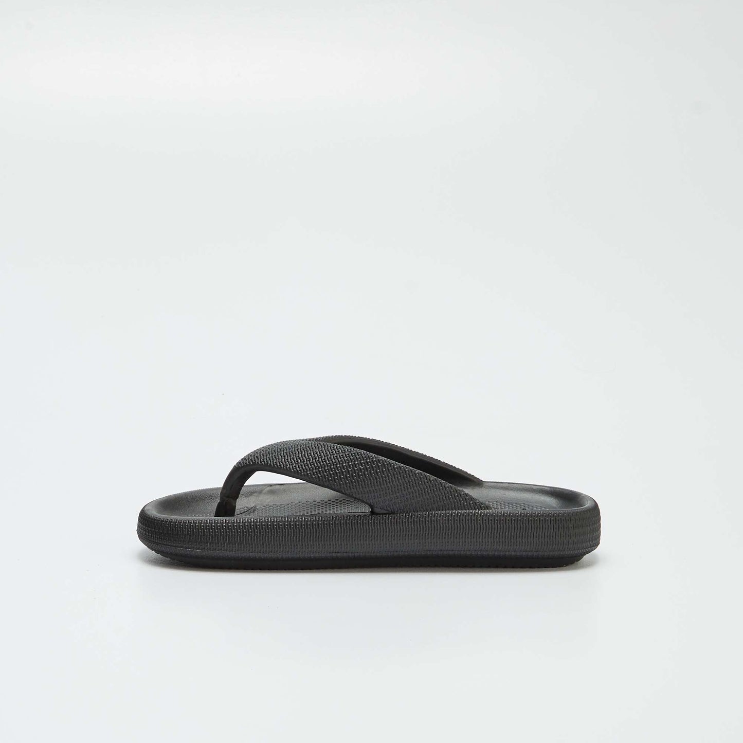 Flip flops with chunky soles BLACK