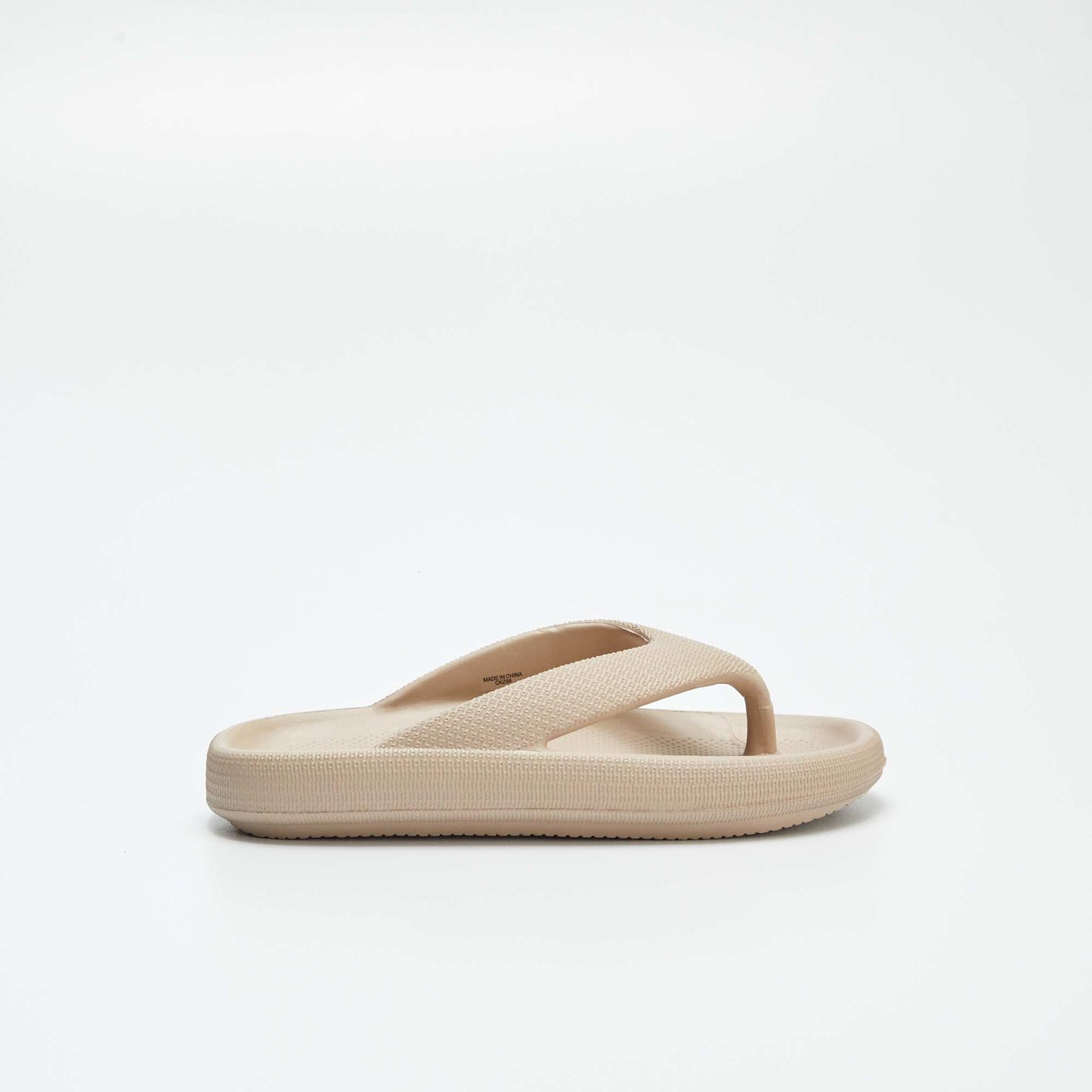 Flip flops with chunky soles BEIGE