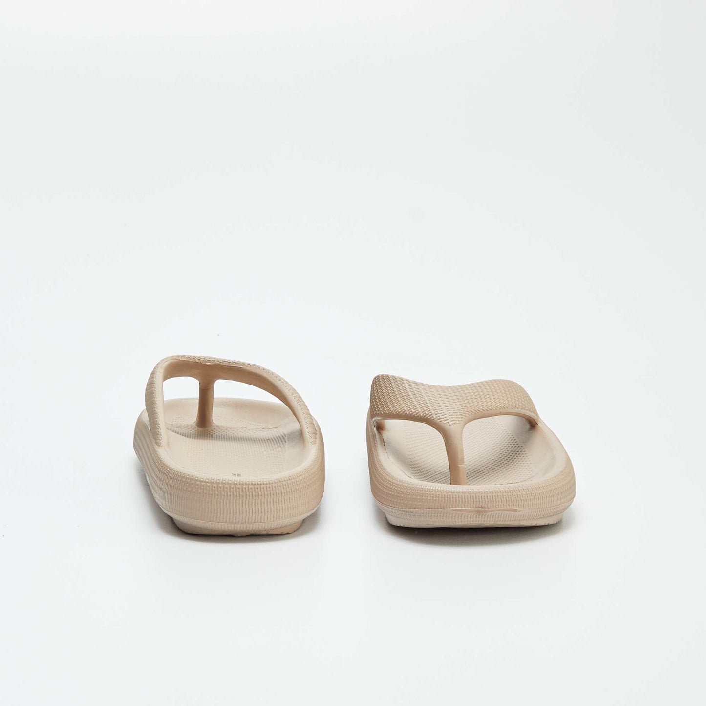 Flip flops with chunky soles BEIGE