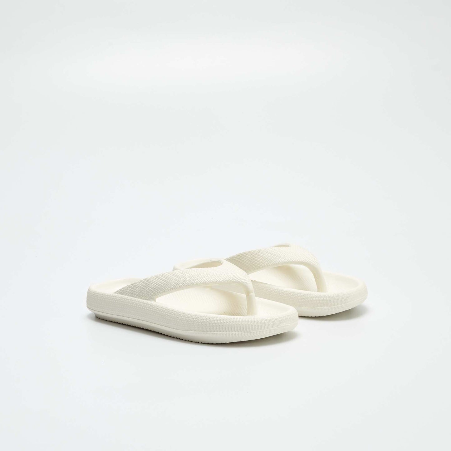 Flip flops with chunky soles WHITE