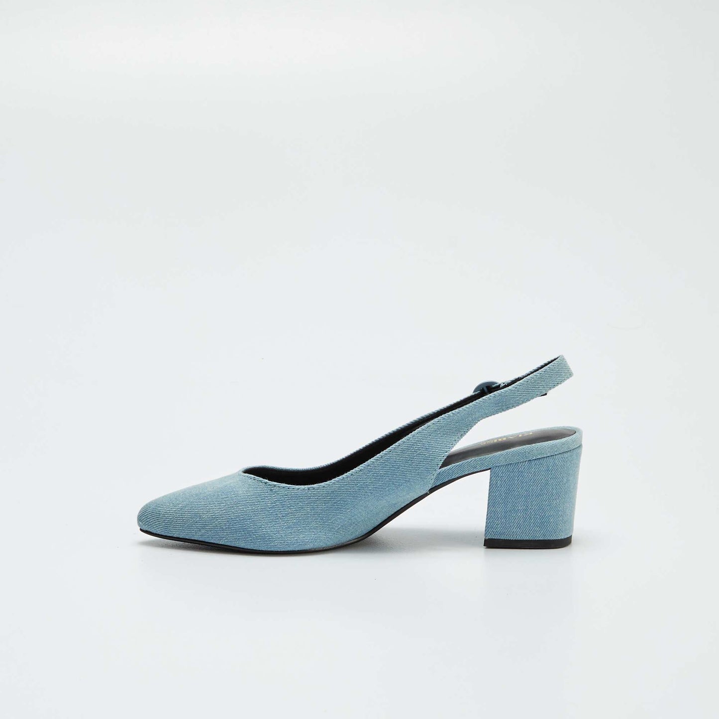 Open pointed toe heels BLUE