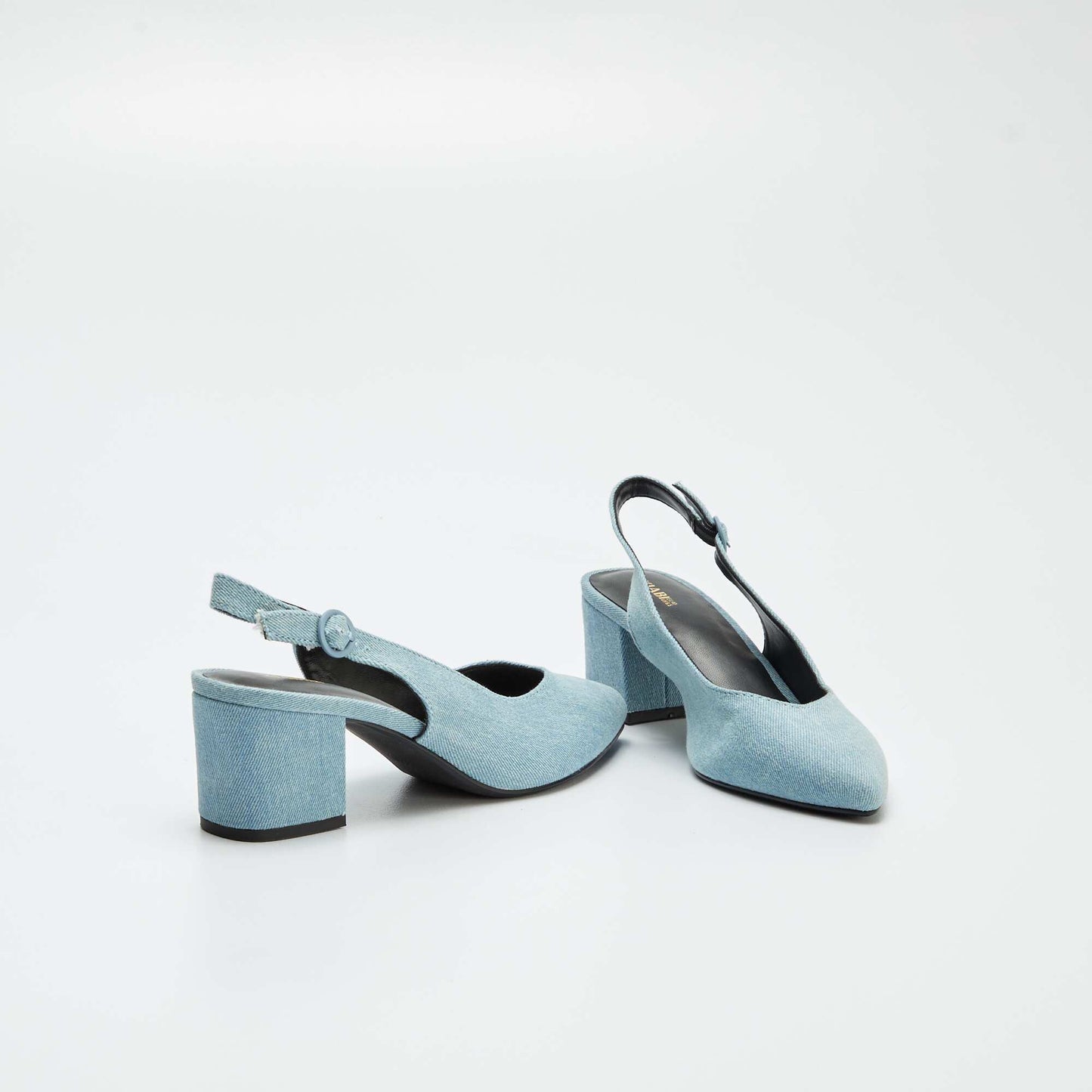 Open pointed toe heels BLUE