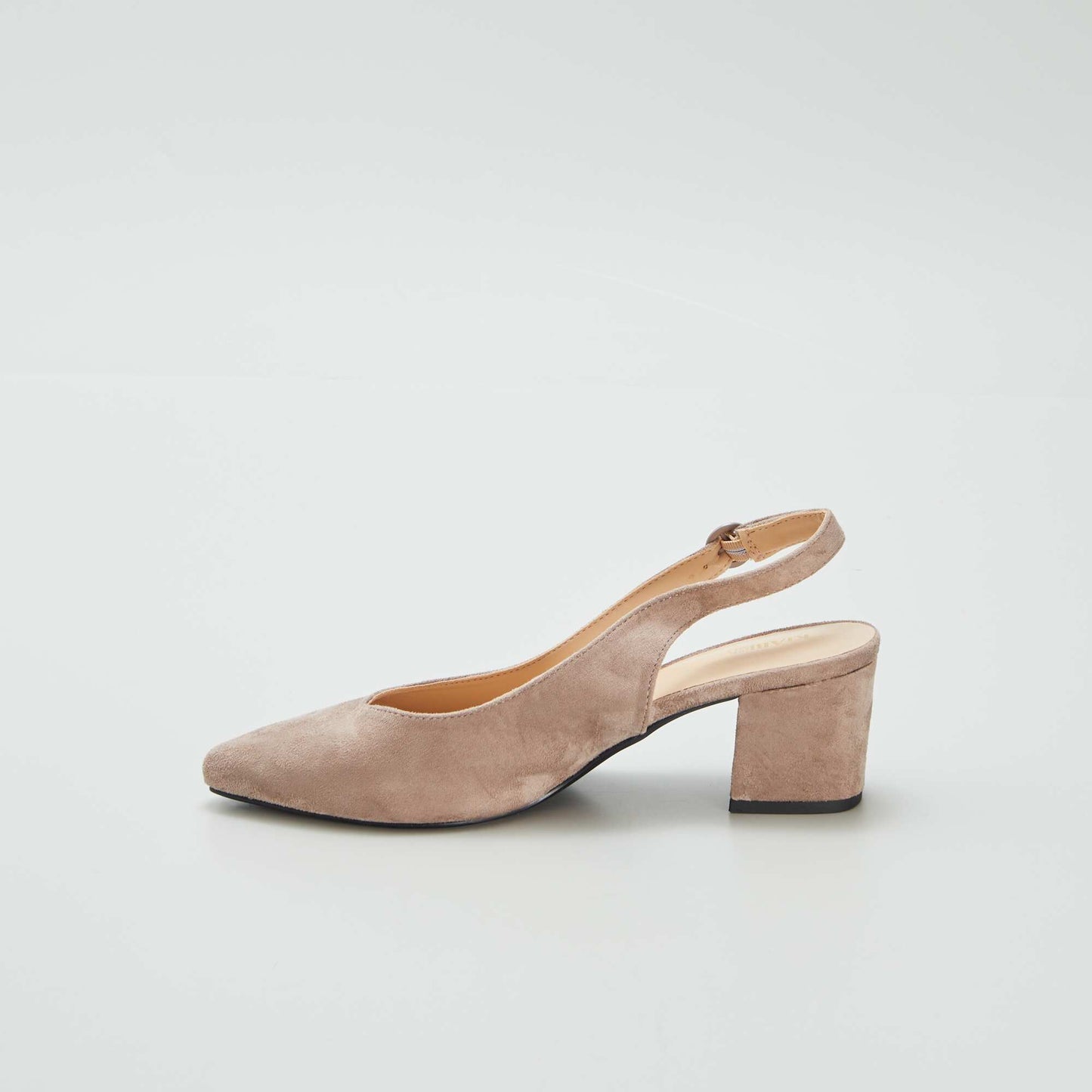 Open pointed toe heels BEIGE