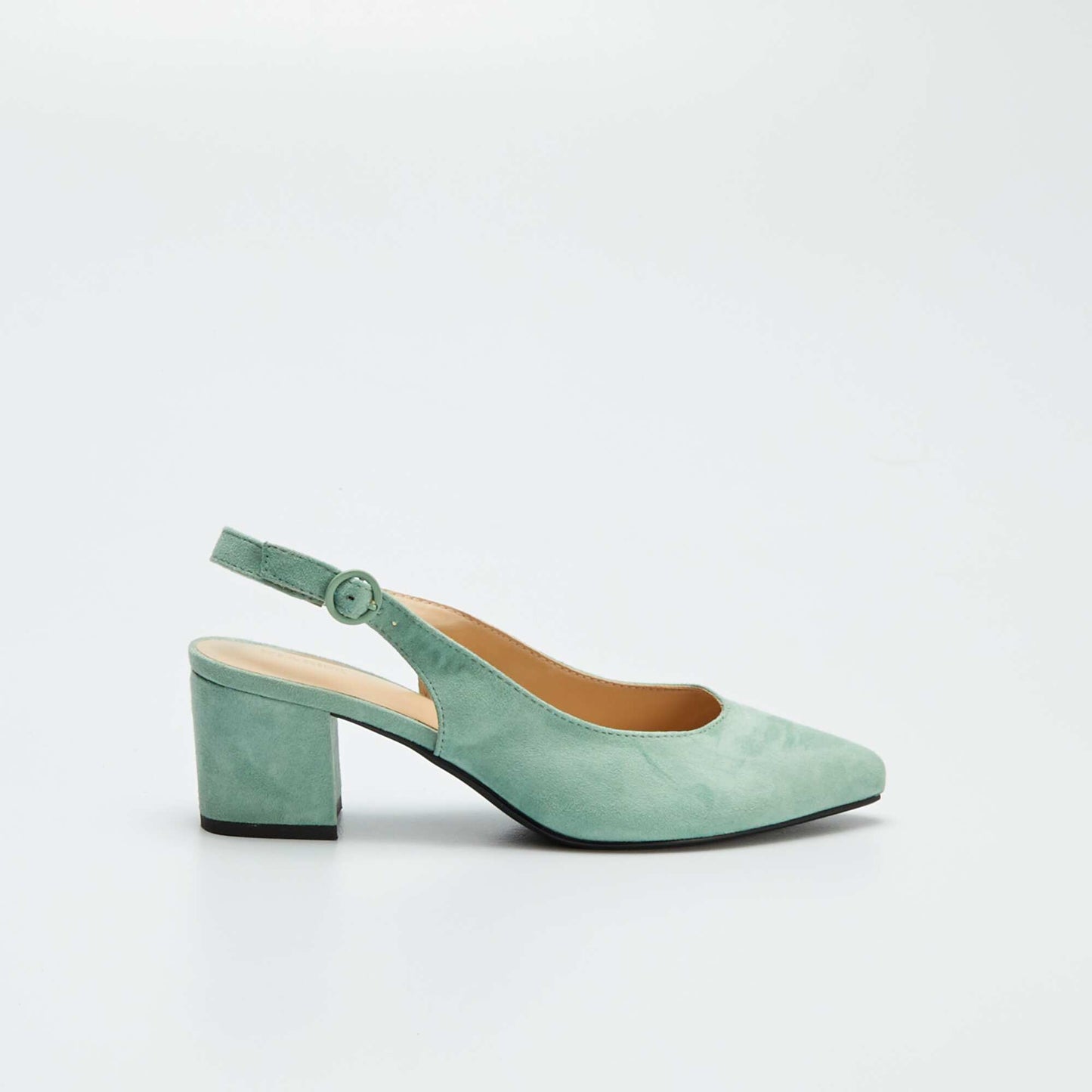 Open pointed toe heels GREEN