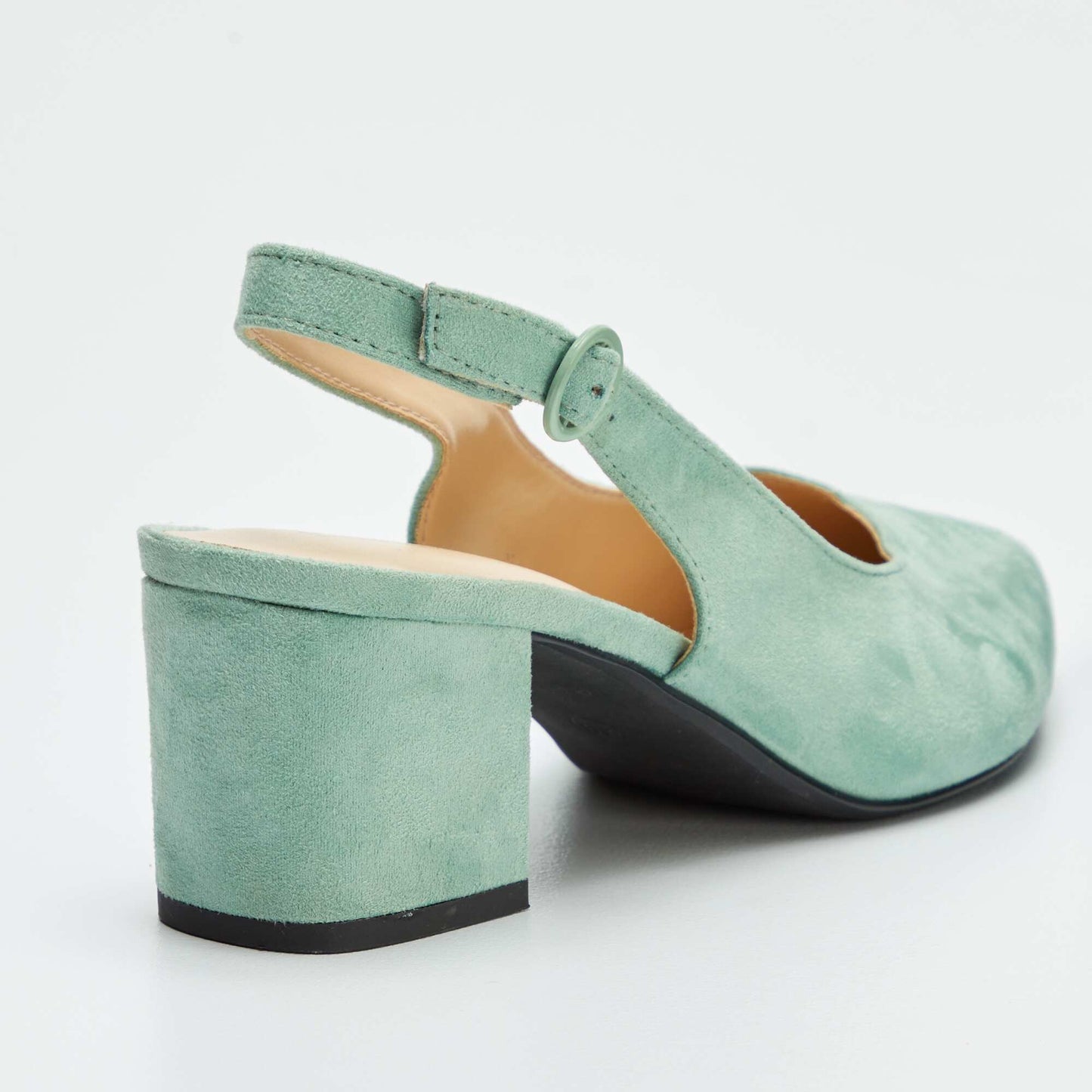 Open pointed toe heels GREEN