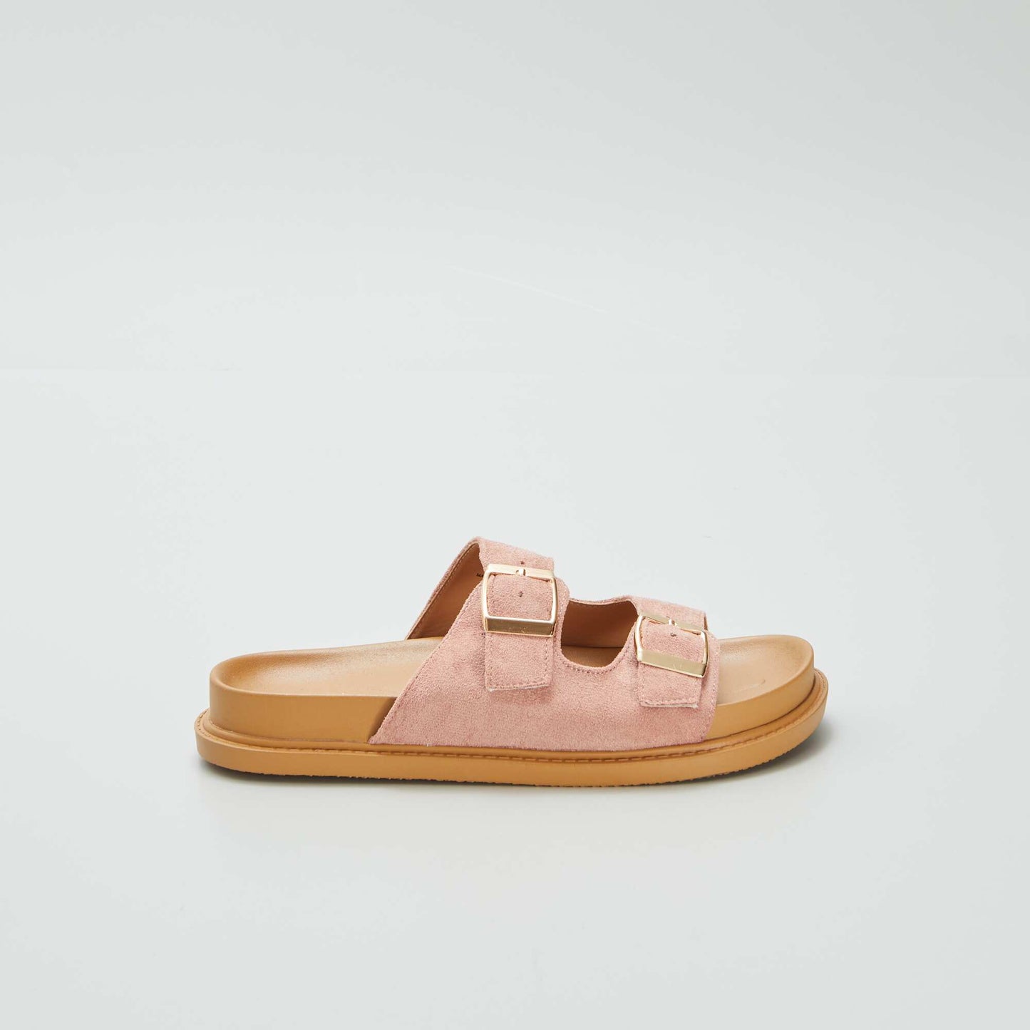 Chunky mules with double straps PINK