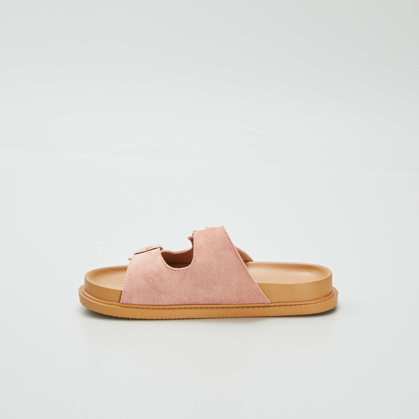 Chunky mules with double straps PINK