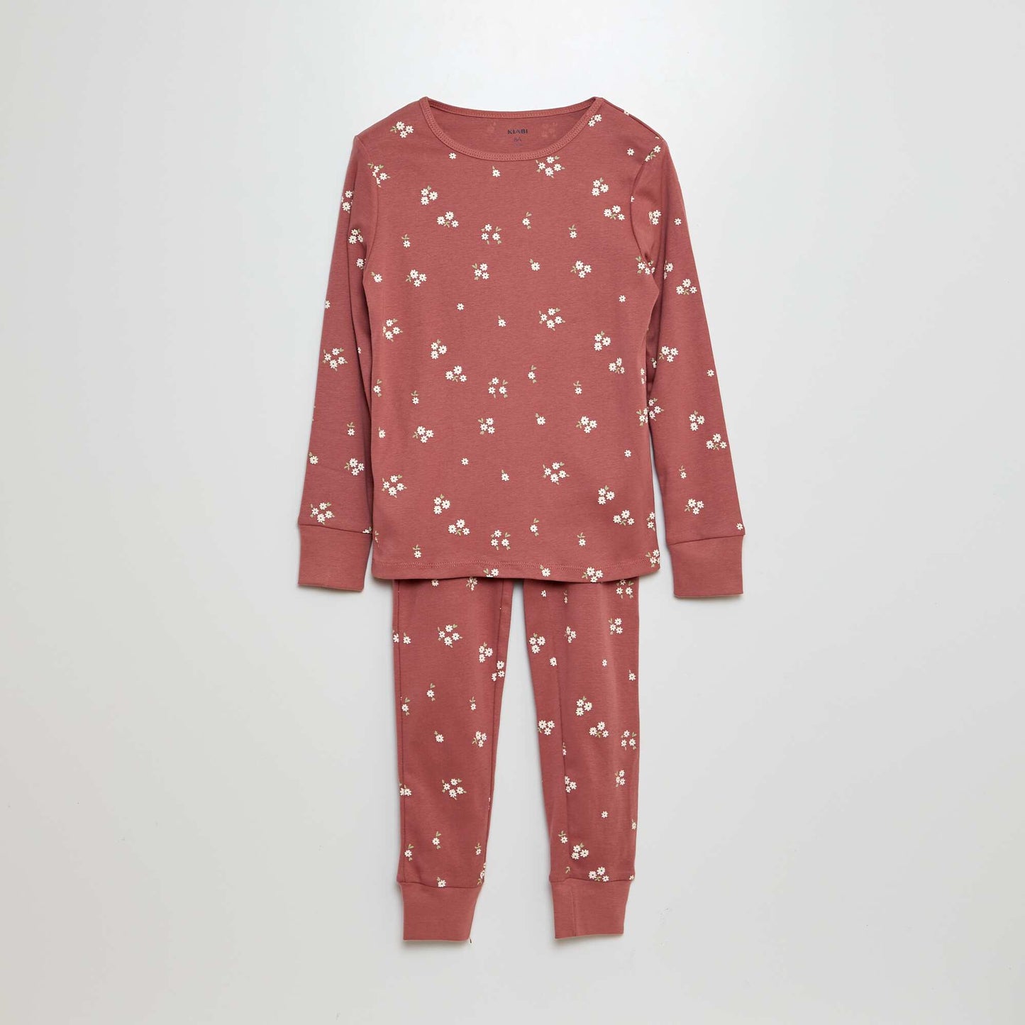 Long pyjamas with a T-shirt and trousers - 2-piece set PINK