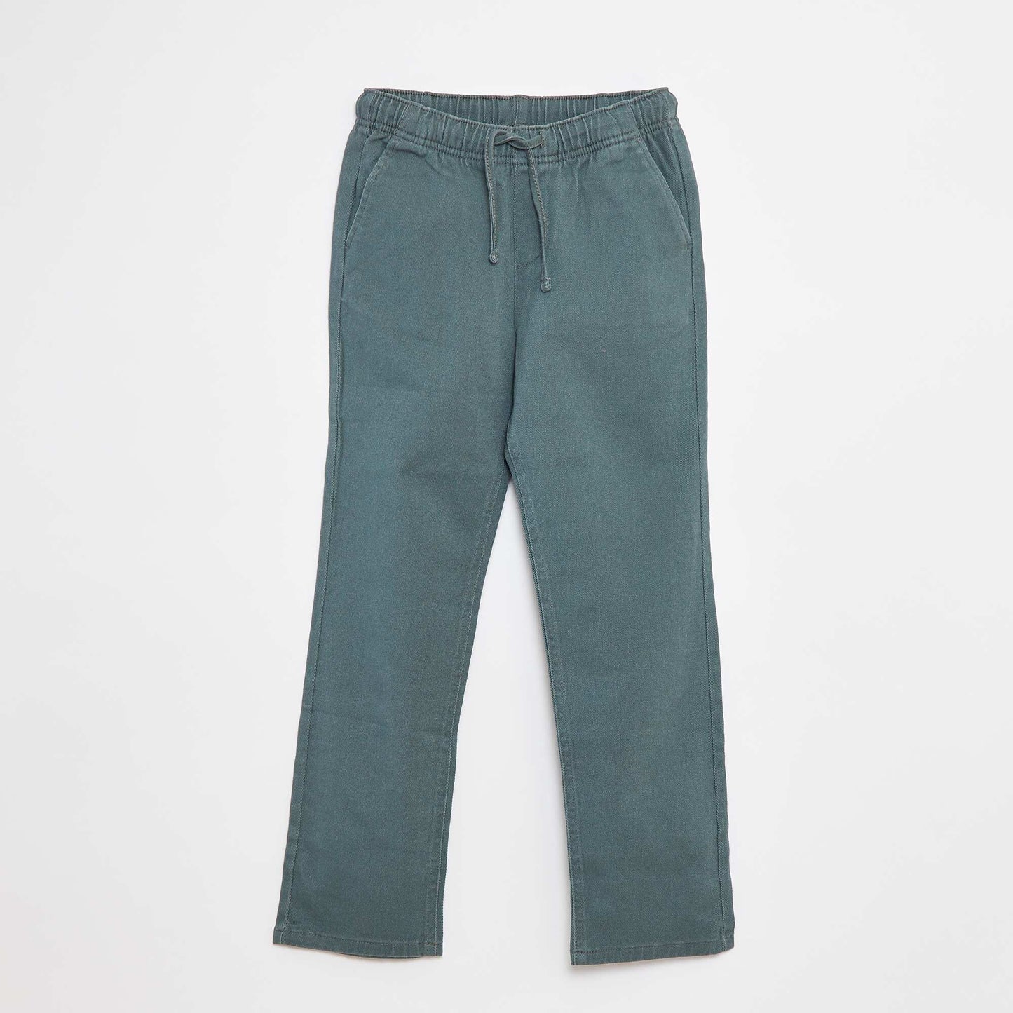 Plain regular-fit trousers GREEN