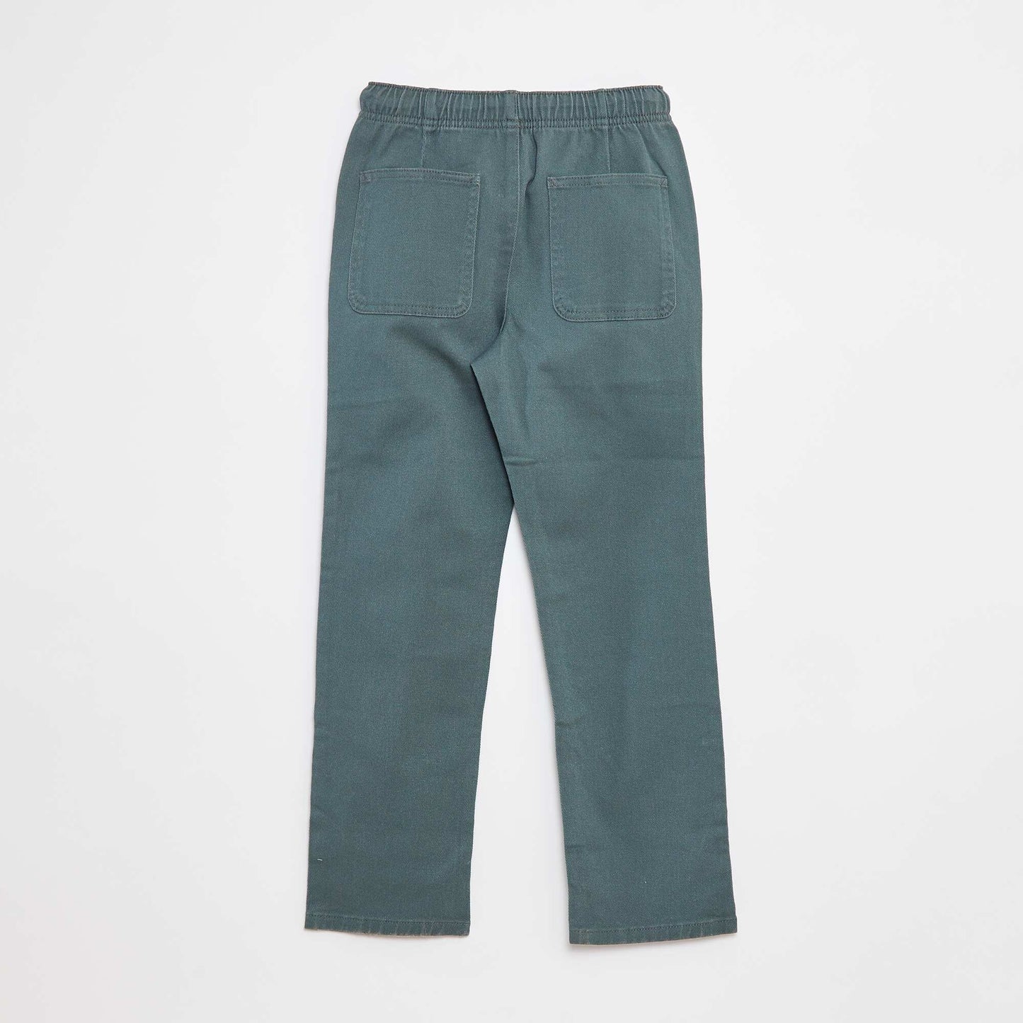 Plain regular-fit trousers GREEN