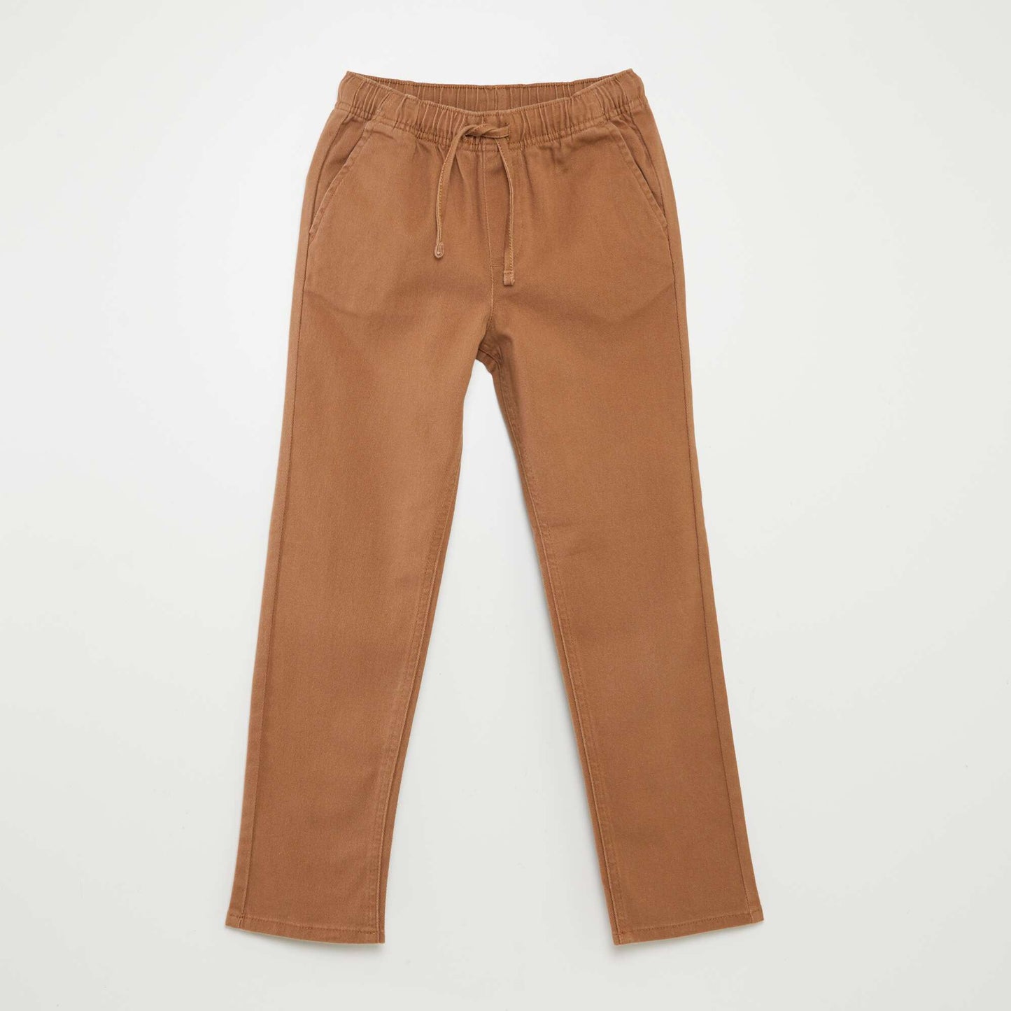 Plain regular-fit trousers BEIGE