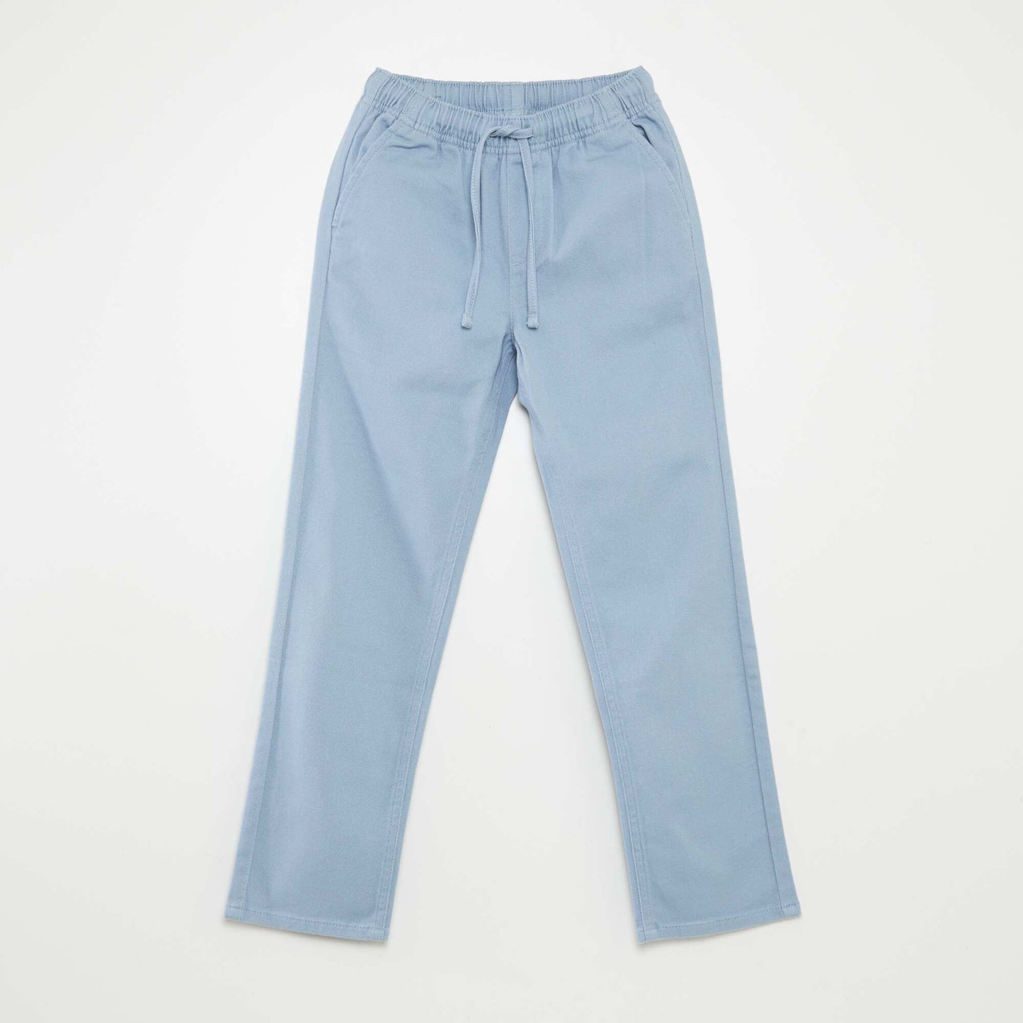 Plain regular-fit trousers BLUE