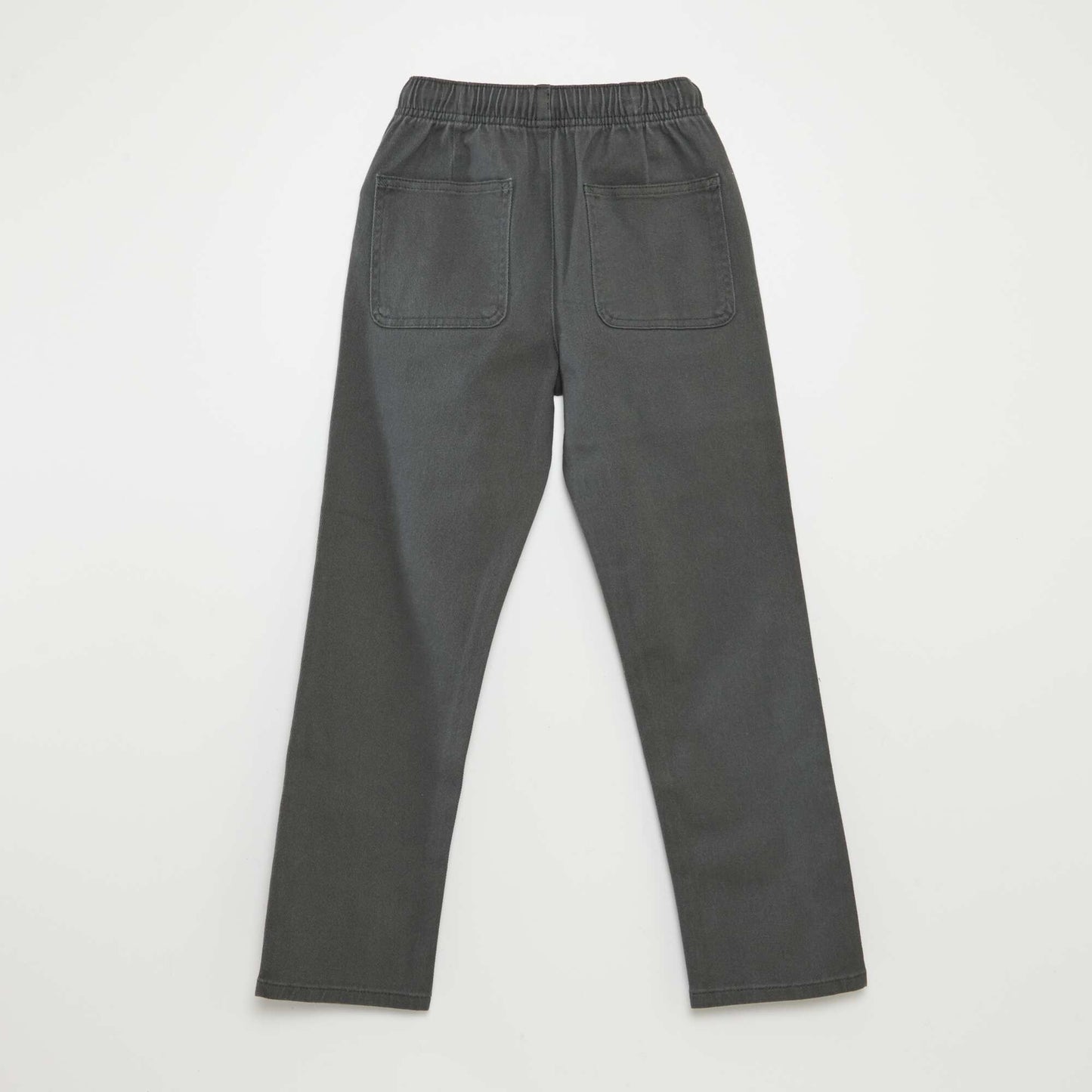 Plain regular-fit trousers KHAKI