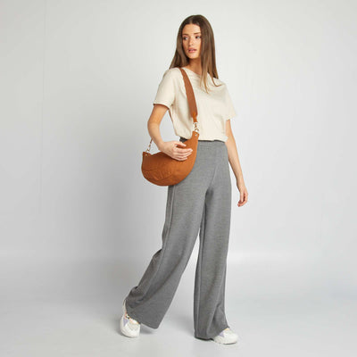 Short-sleeved jersey T-shirt GREY