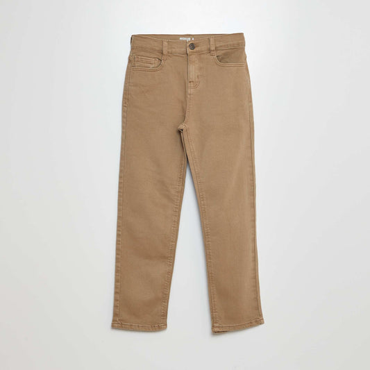 Regular-fit straight-leg jeans BEIGE