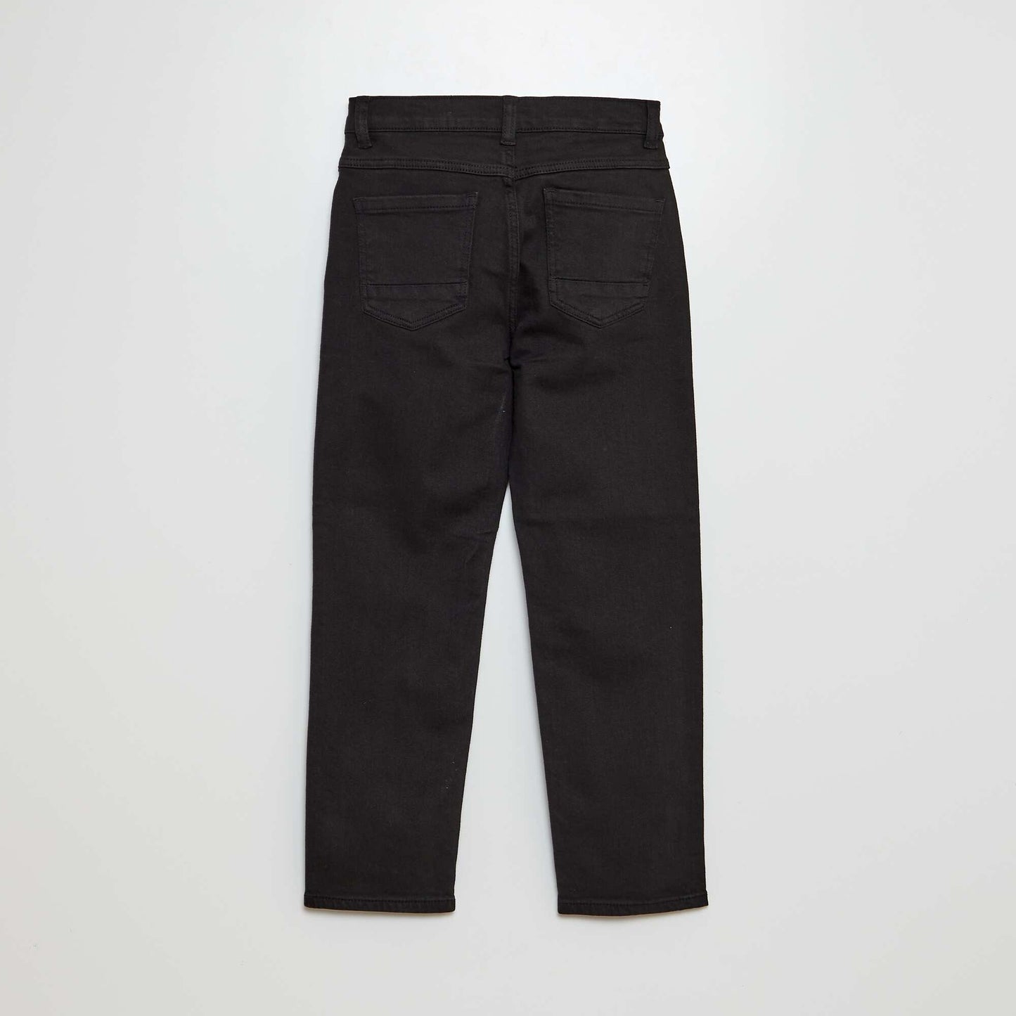 Regular-fit straight-leg jeans black