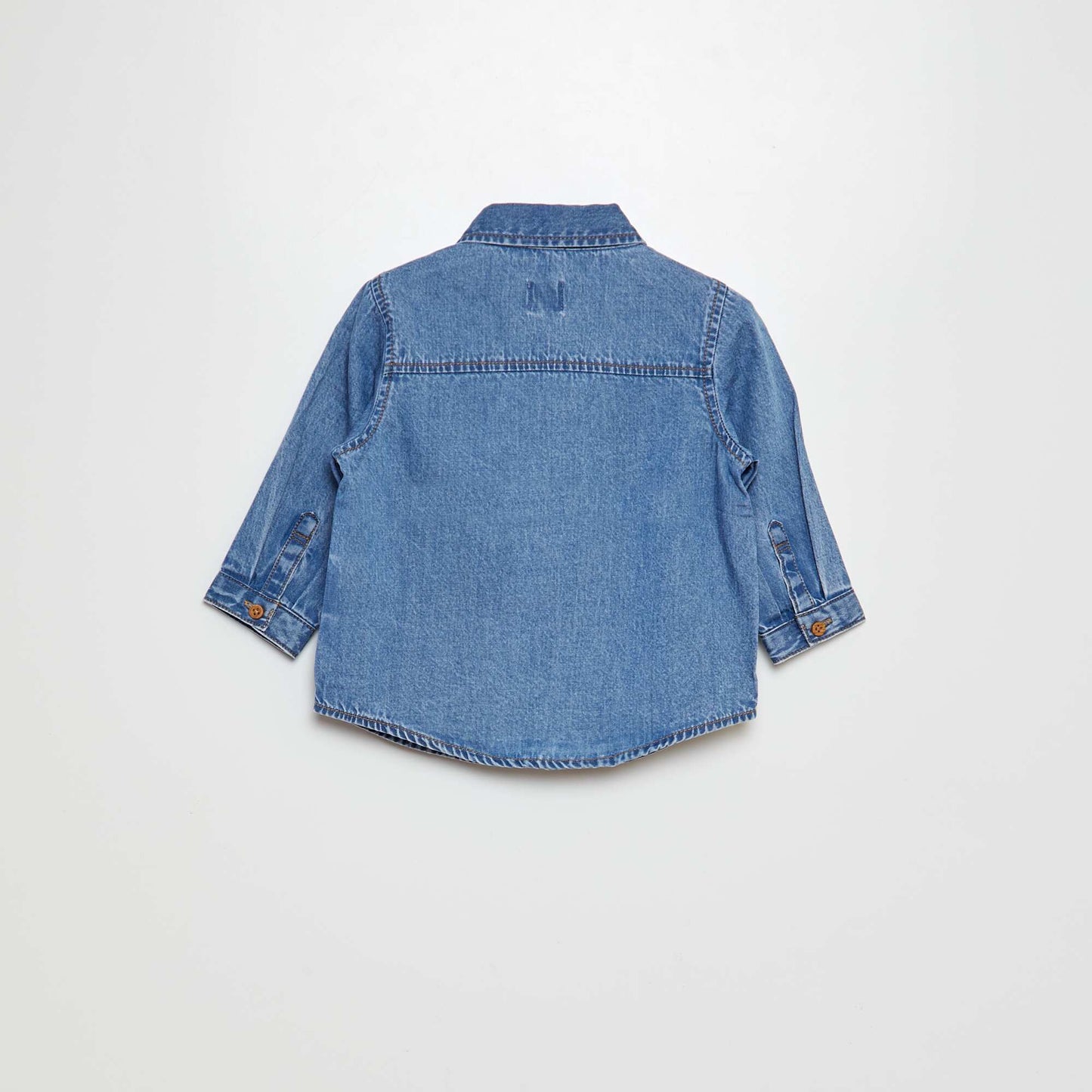 Cotton denim shirt BLUE