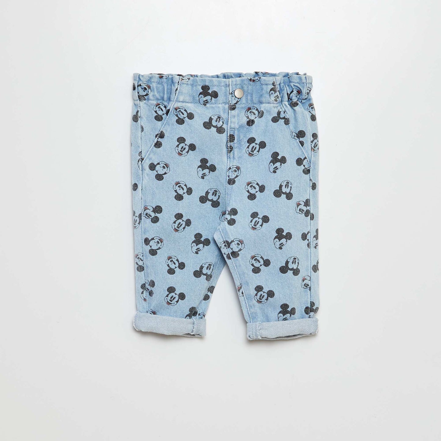 Mickey Mouse cuffed jeans BLUE