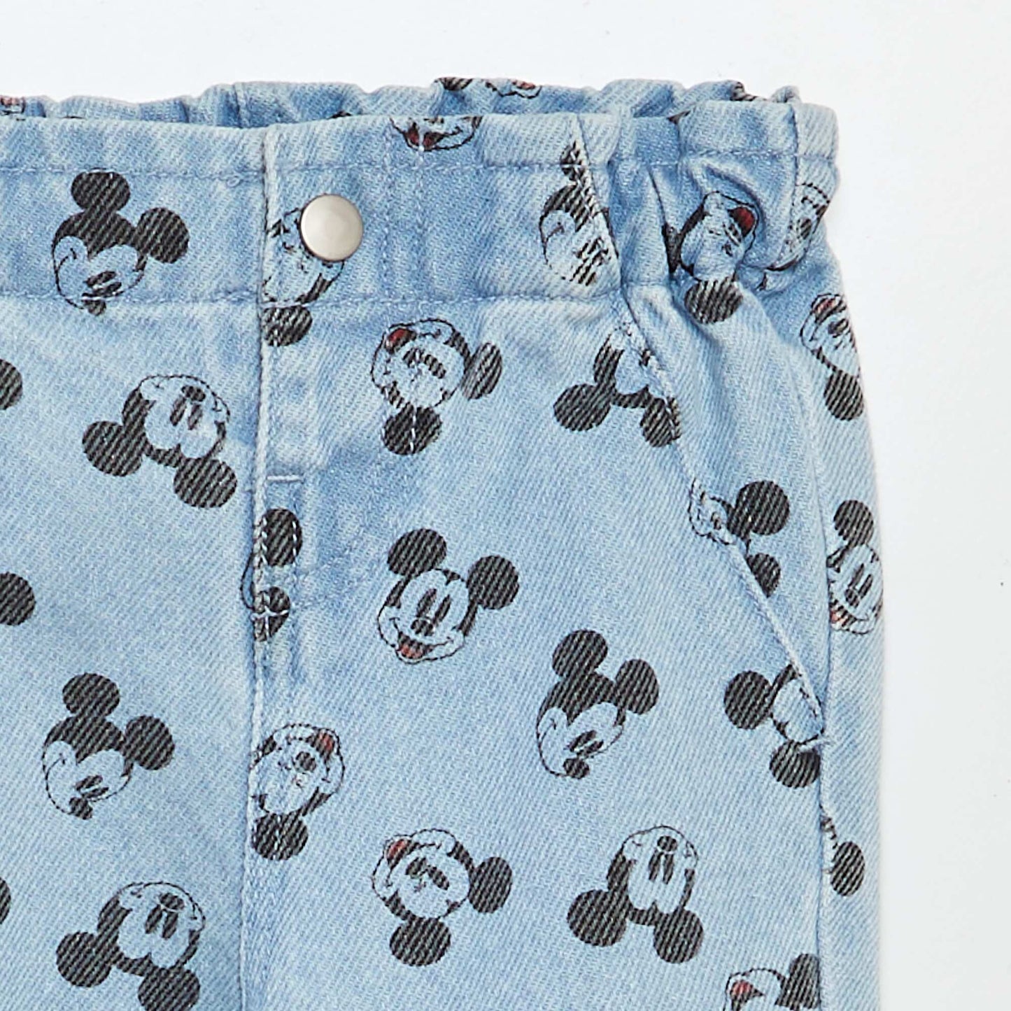 Mickey Mouse cuffed jeans BLUE