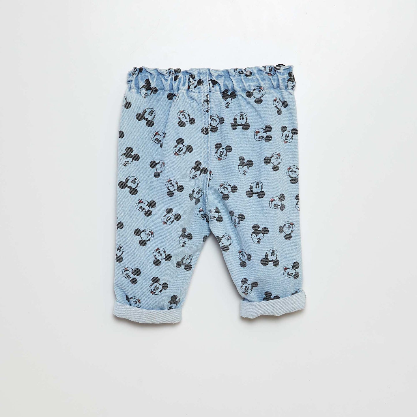 Mickey Mouse cuffed jeans BLUE