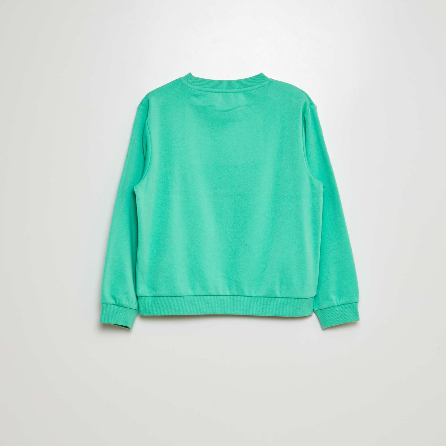Plain brushed sweatshirt GREEN