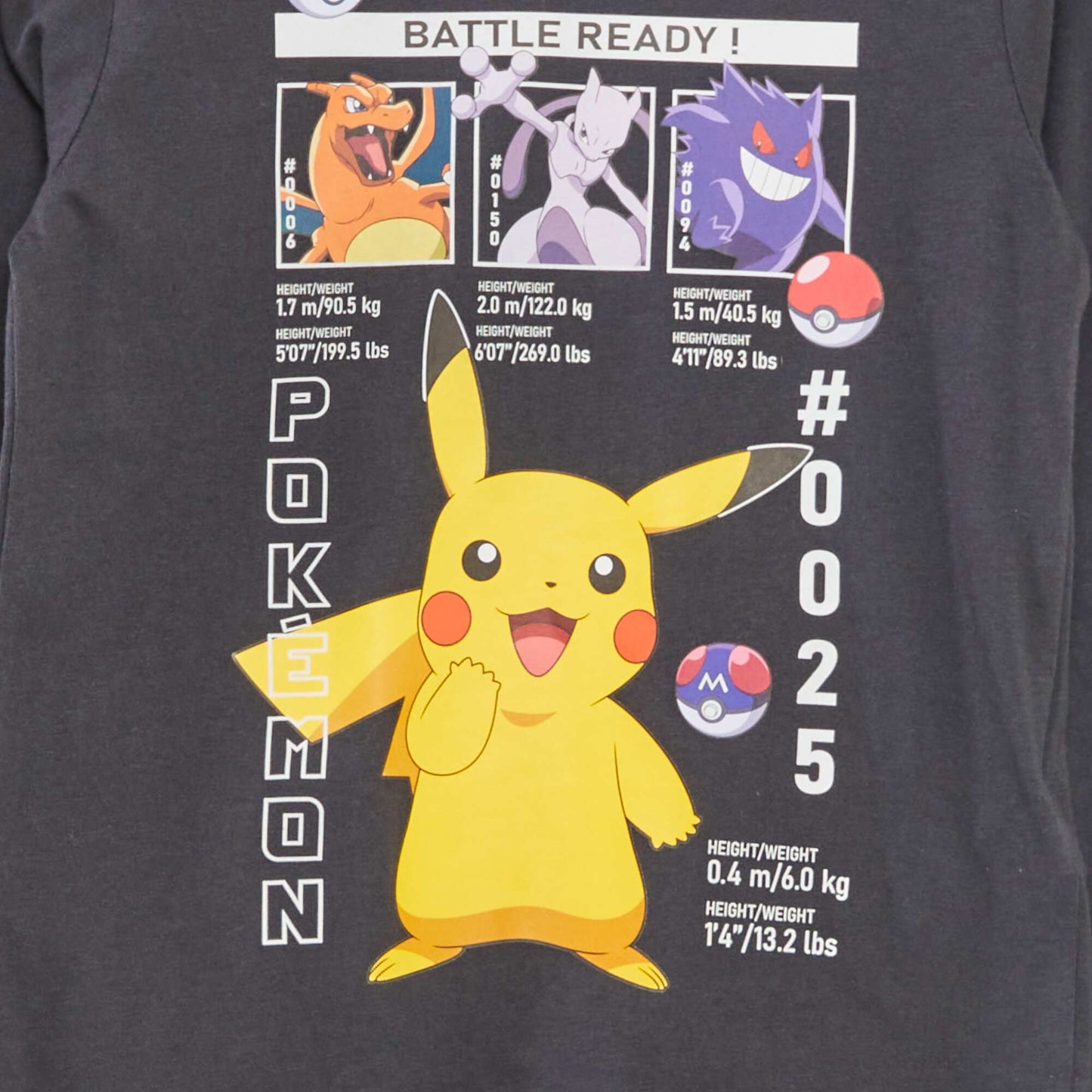 Pokémon T-shirt and trousers pyjama set - 2-piece set GREY