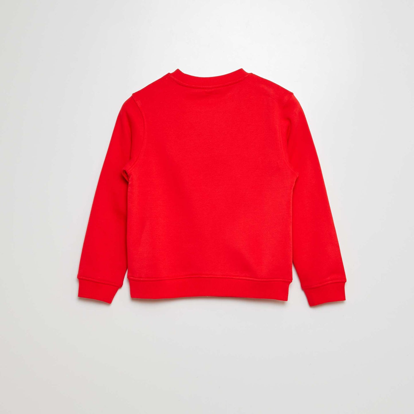 Printed round-neck sweatshirt RED