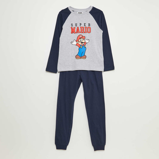 Long 'Nintendo' 'Super Mario' pyjamas - 2-piece set BLUE