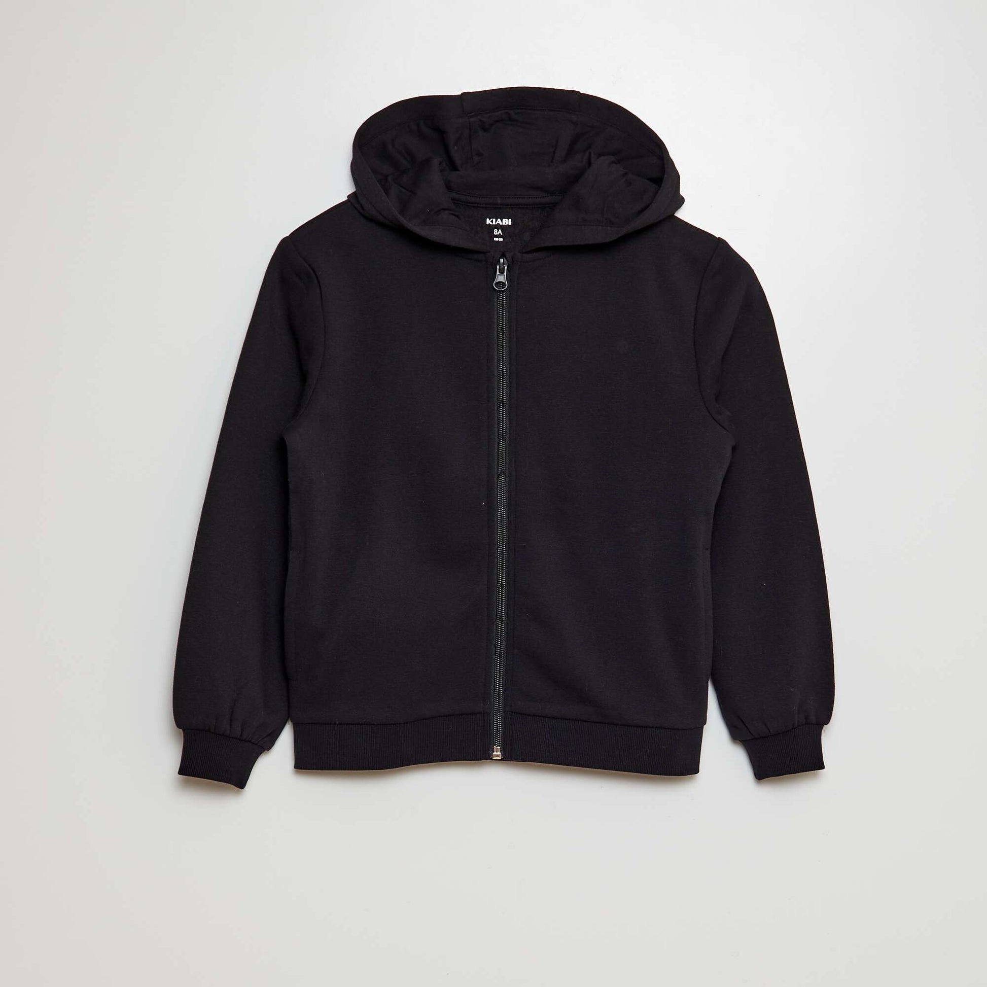 Zip-up hoodie BLACK