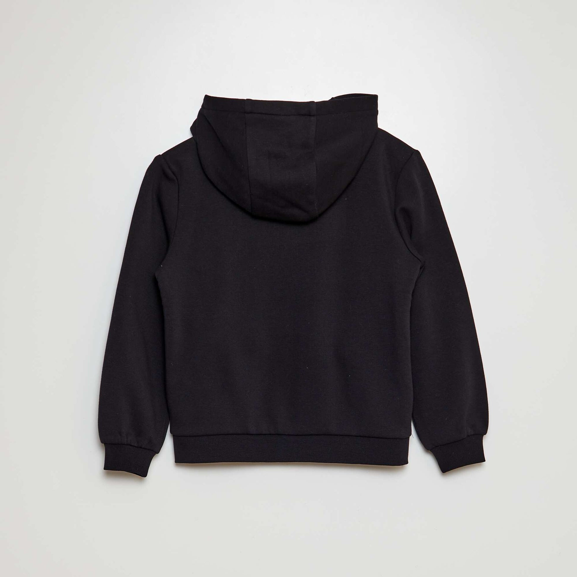 Zip-up hoodie BLACK